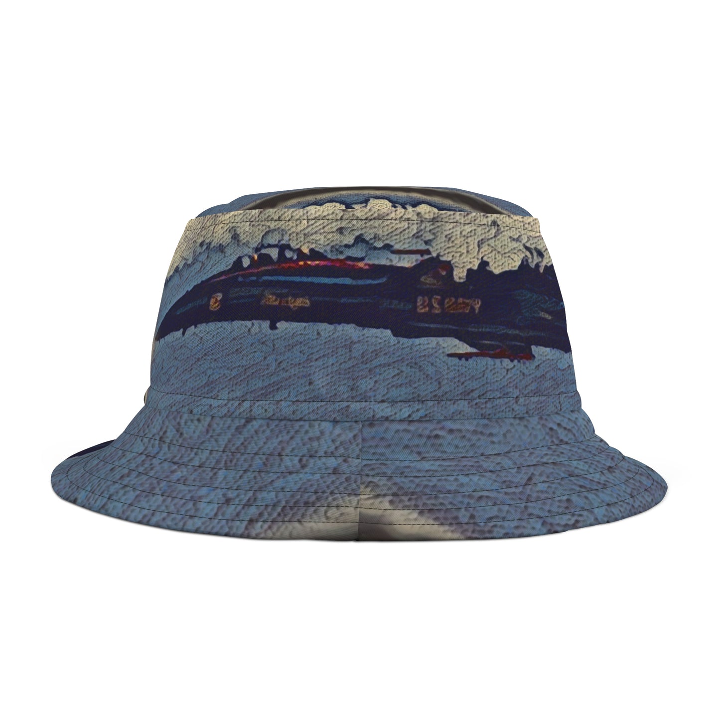 Bucket Hat (AOP) ... US Navy Blue Angels Flight-Demonstration Team ... "The Thrill ... The Roar ... The Excitement" ... Original Works ...