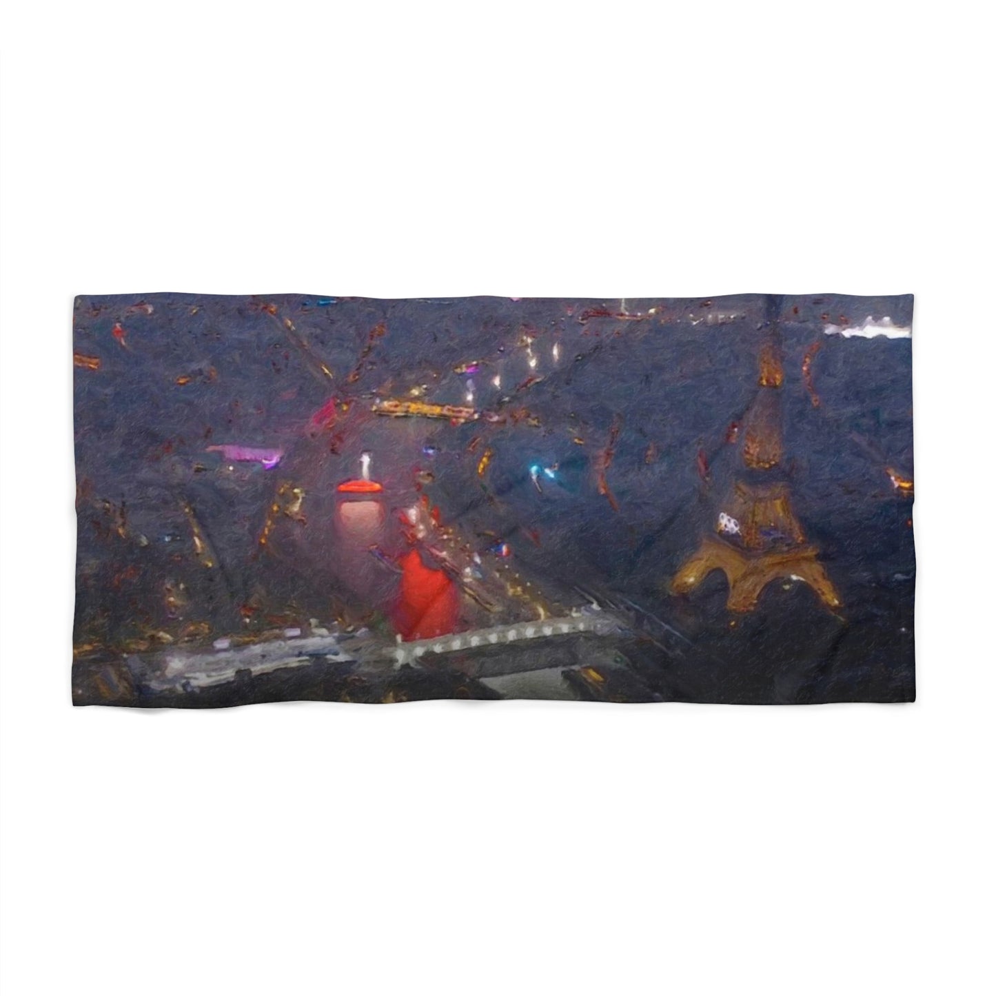 Beach Towel ... "Jeux Olympiques de Paris" ... Paris_2024 ... 'Cérémonies d'ouverture' ... Juliet 2024 ... Original Works ...