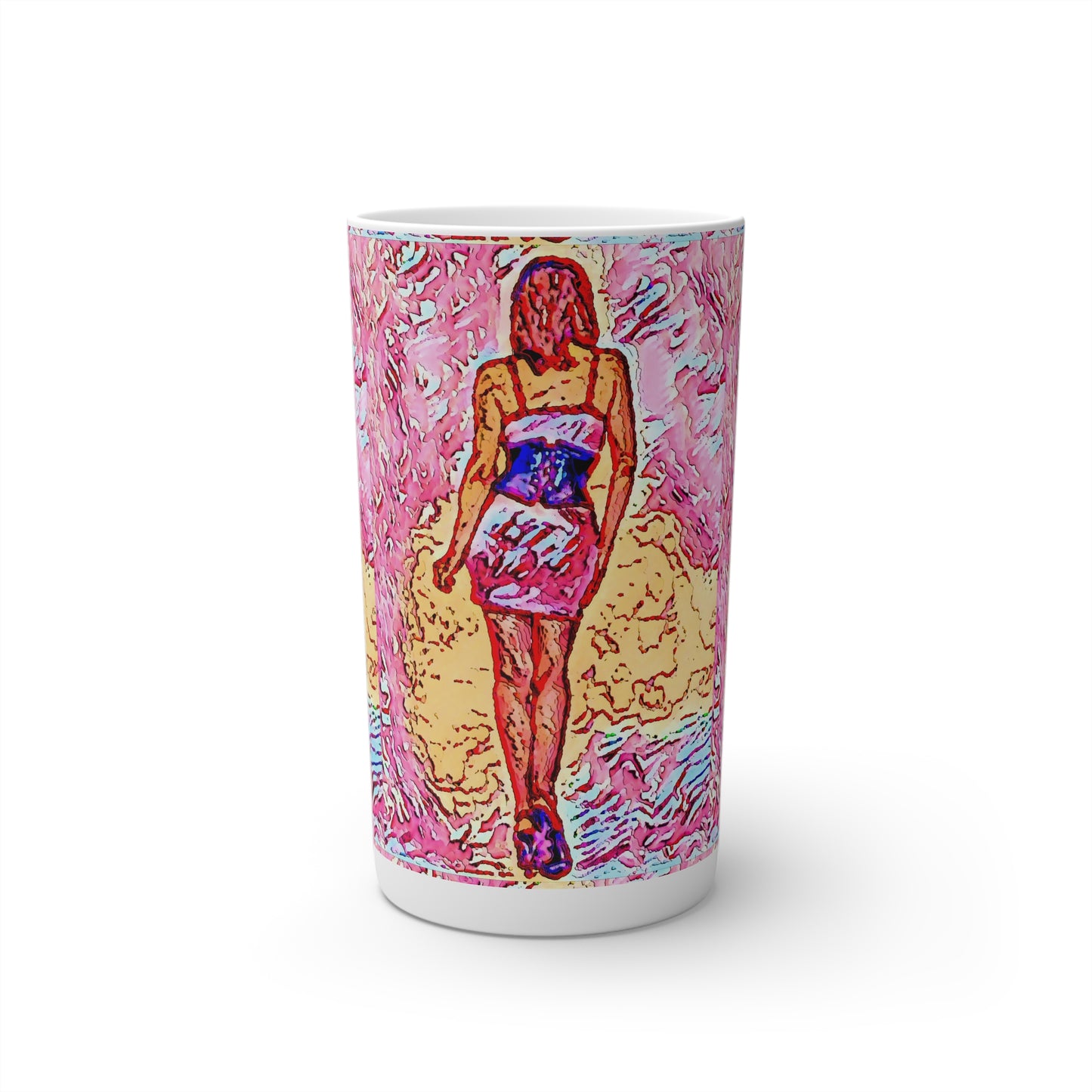 Conical Coffee Mugs (3oz, 8oz, 12oz) ...  I'll Walk 'A-Hundred-Miles' In Stilettos ... Original Works ... June 2023. Central Idaho, USA ...