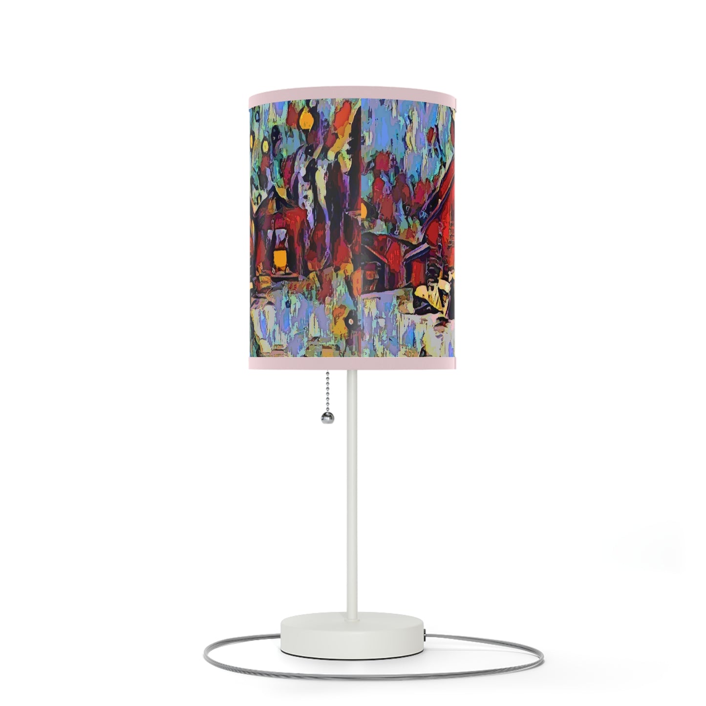 Lamp on a Stand, US|CA plug ... A Very Abstract "Mountain Winter Scene" ... Original Works. Copyright Phot's Photo_LODA: Les Objets D'Art. December 2023 ...