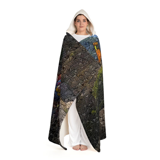Hooded Sherpa Fleece Blanket ... TDF: Tour-de-France: Stage_2 ... En-Italia ... (Italian-Alps)... Col-de-Turini ... Original Works ... July 2024 ...