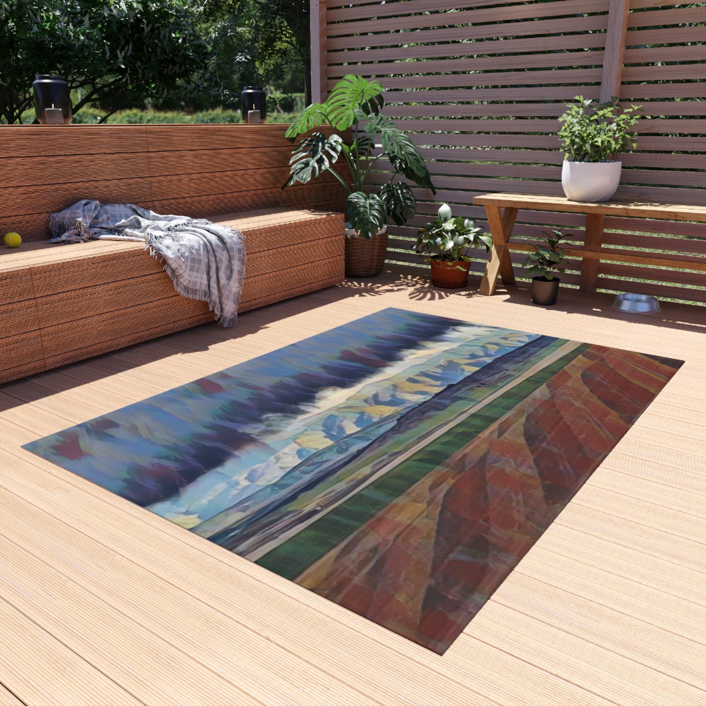 Outdoor Rug ... On-The-Prairie .. "The Storm Is Brewing" ... Central Idaho: November 2023 ... Original Works  ...