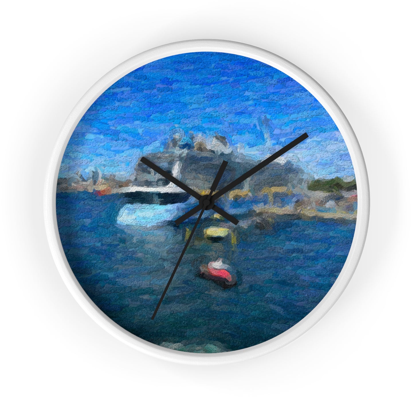 Wall Clock ... Into Vancouver Harbor We Arrive: Celebrity Edge-Cruise ... Vancouver, British Columbia ... June 2024 ... Original Works