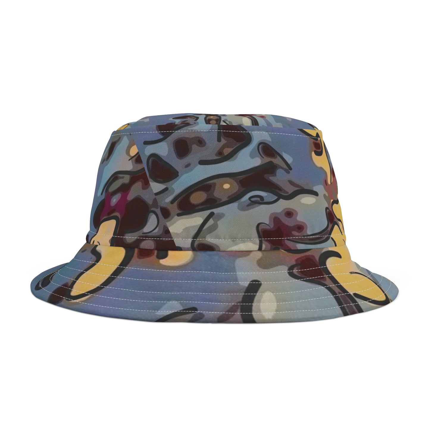 Bucket Hat (AOP) ... Winter Holidays With Good Friends ... "Mickey, Pluto & Minnie ..." ... Original Works ...