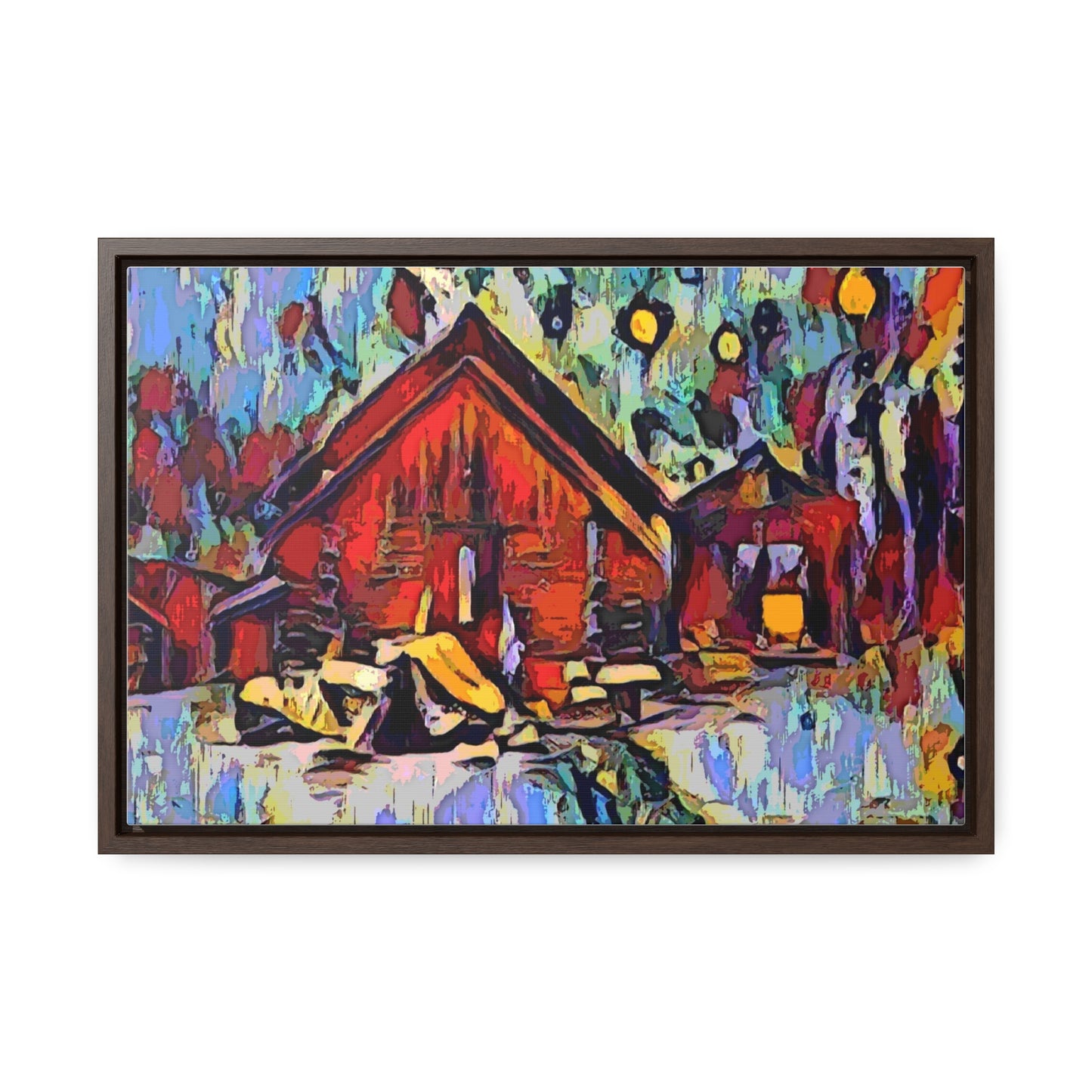 Gallery Canvas Wraps, Horizontal Frame ... A Very Abstract "Mountain Winter Scene" ... Original Works. Copyright Phot's Photo_LODA: Les Objets D'Art. December 2023 ...