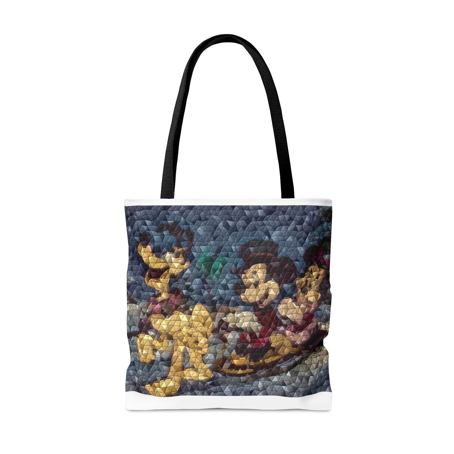 Tote Bag (AOP) ... Mickey_N_Minnie Mouse & Pluto ... "A Winter Sleigh Ride" ... Original Works. Winter 2023 ...