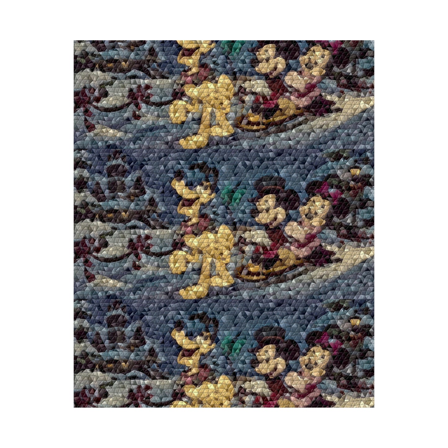 Matte Vertical Posters ... Mickey_N_Minnie Mouse & Pluto ... "A Winter Sleigh Ride" ... Original Works. Winter 2023 ...