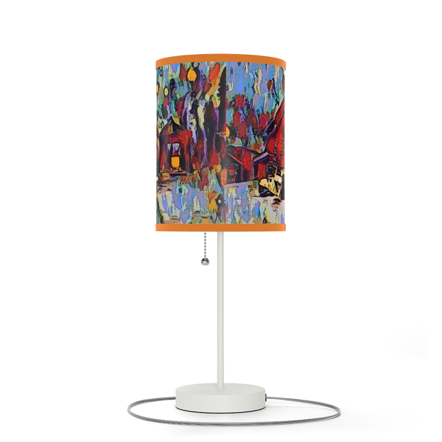 Lamp on a Stand, US|CA plug ... A Very Abstract "Mountain Winter Scene" ... Original Works. Copyright Phot's Photo_LODA: Les Objets D'Art. December 2023 ...