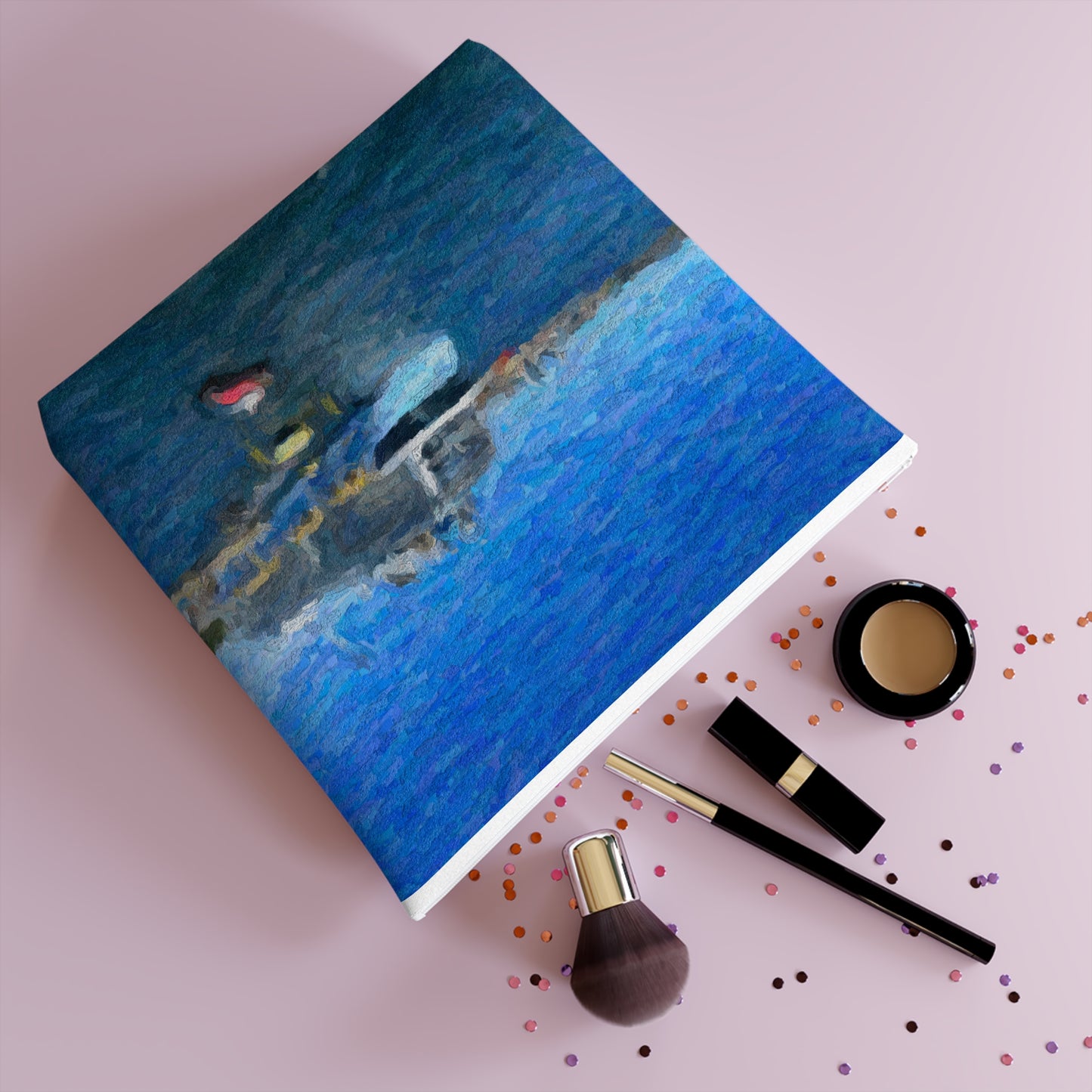 Cotton Cosmetic Bag ... Into Vancouver Harbor We Arrive: Celebrity Edge-Cruise ... Vancouver, British Columbia ... June 2024 ... Original Works