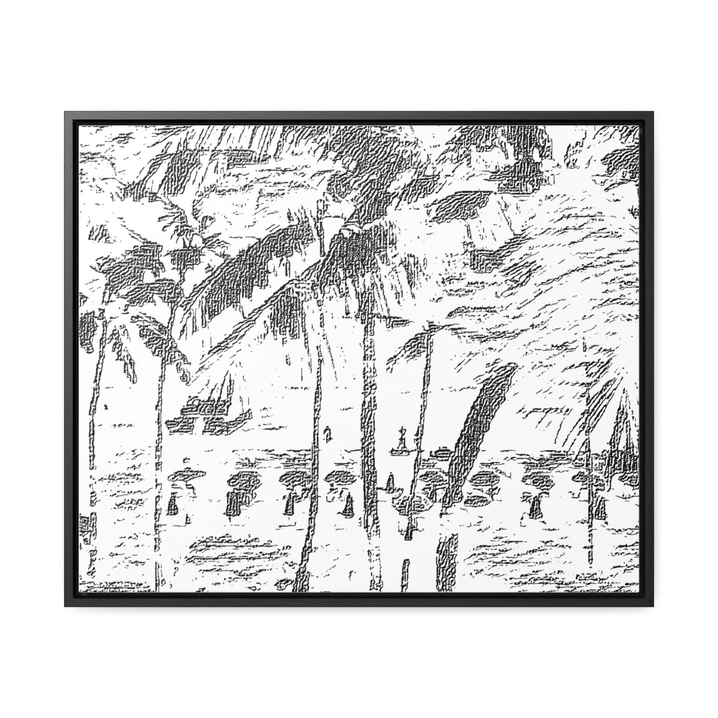 Gallery Canvas Wraps, Horizontal Frame ... "The Royal Hawai'ian: Waikiki Beach_Beach" ... Honolulu, HI ... Ocotber 2014 (Halloween) ... Original Works ...