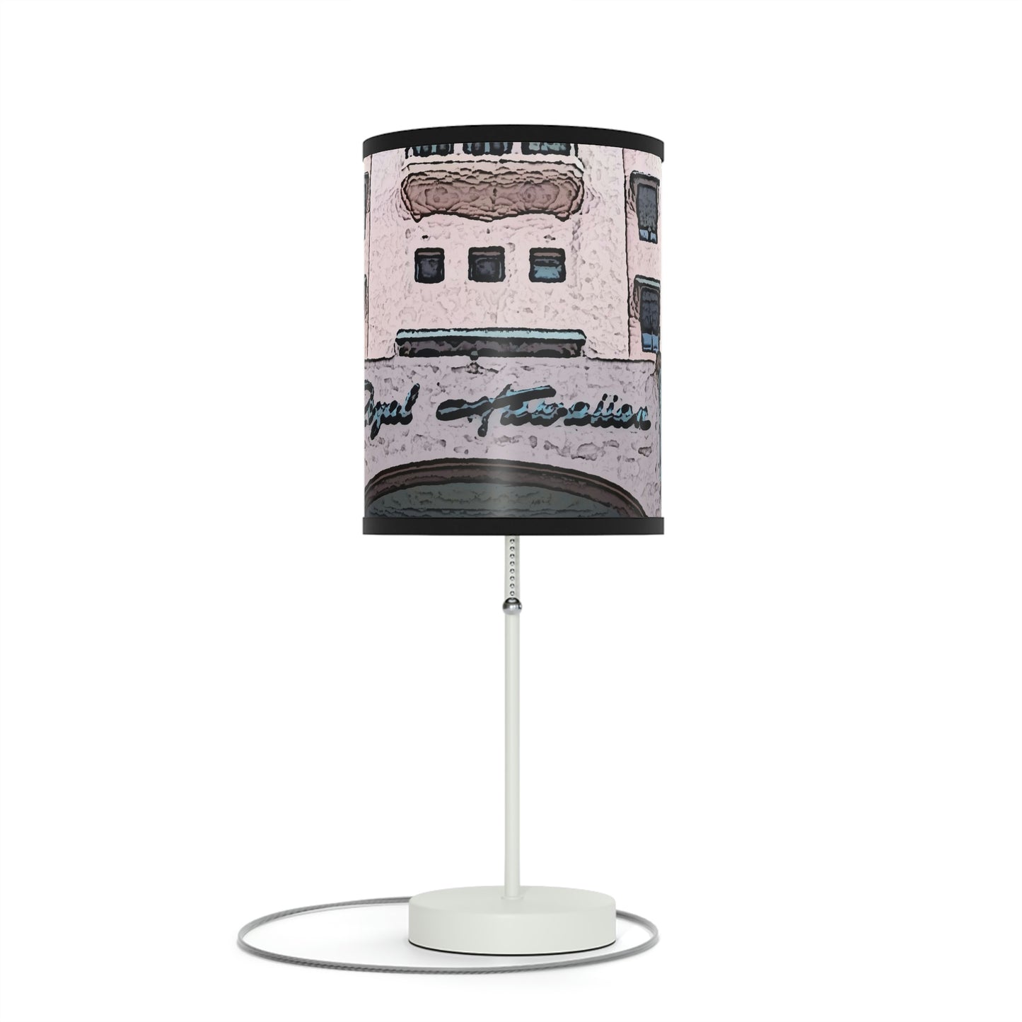 Lamp on a Stand, US|CA plug ...  "La Grande Entree" At: 'The Pink Palace' ... The Royal Hawai'ian ... Honolulu, HI ... '27Oct2014' ... Original Works ...