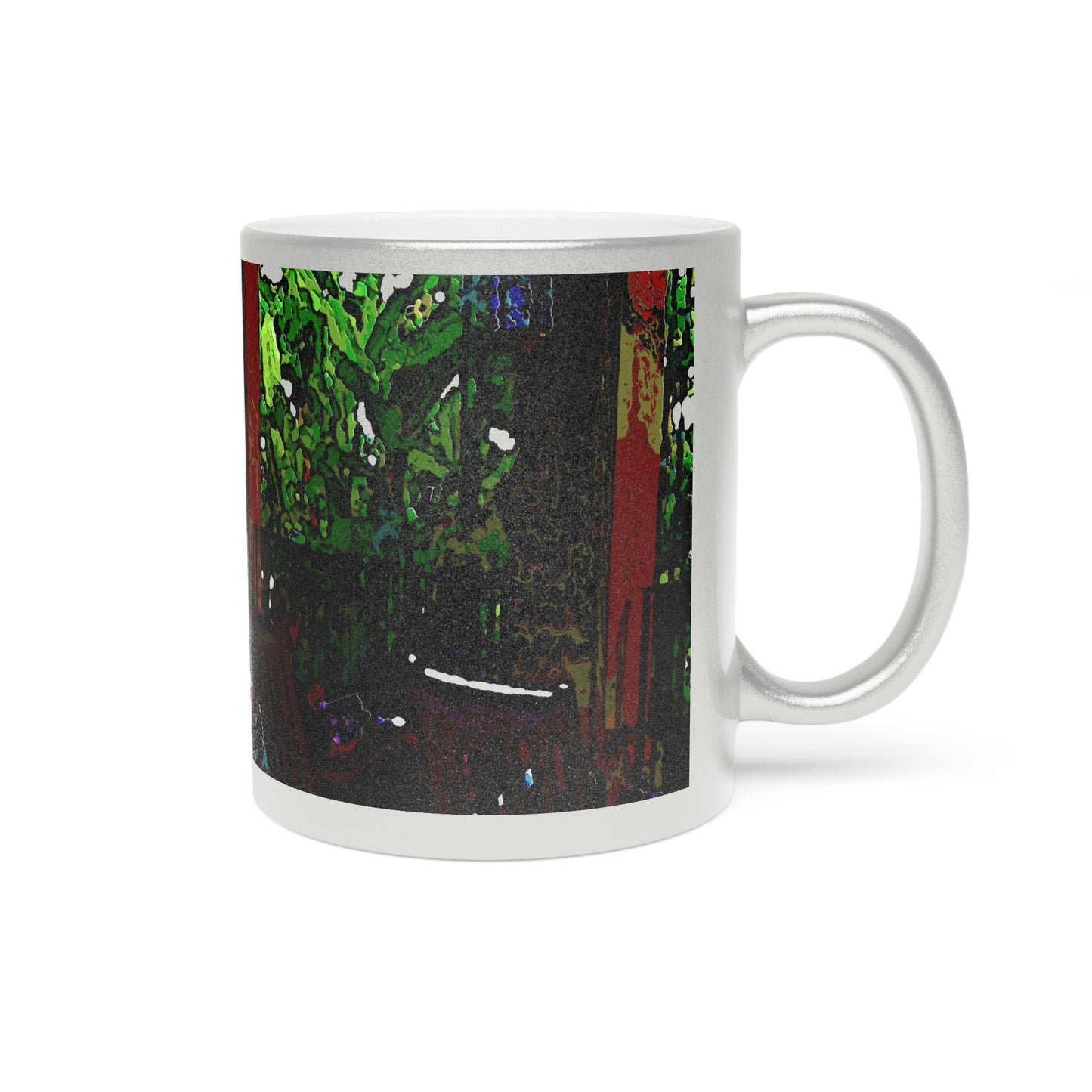 Metallic Mug (Silver\Gold) ... Lanai & Rocking Chairs At: 'The Pink Palace' ... The Royal Hawai'ian ... Honolulu, HI ... '27Oct2014' ... Original Works ...