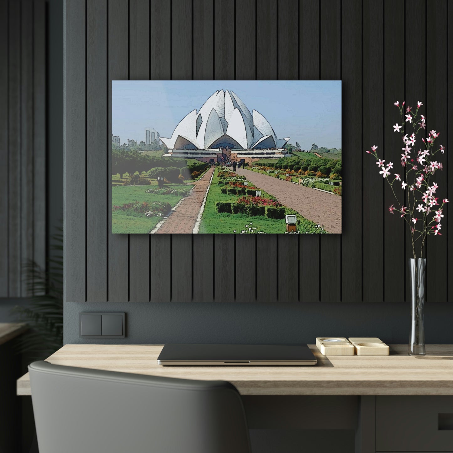 Acrylic Prints ... 'Bahai'i House-Of-Worship' ... "Lotus Temple: Delhi, India, 2008" ... Original Works ...