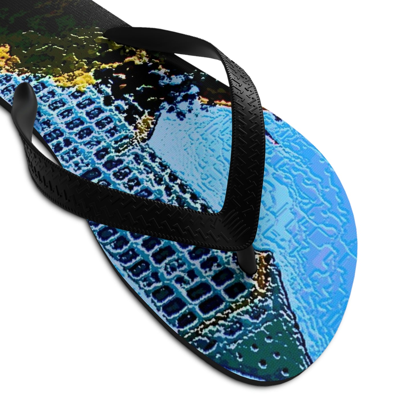 Unisex Flip-Flops ...  Pioneer Square & Smith Tower ... 'That World Famous View' ... Colleague Supplied Photo ... Original Works ...