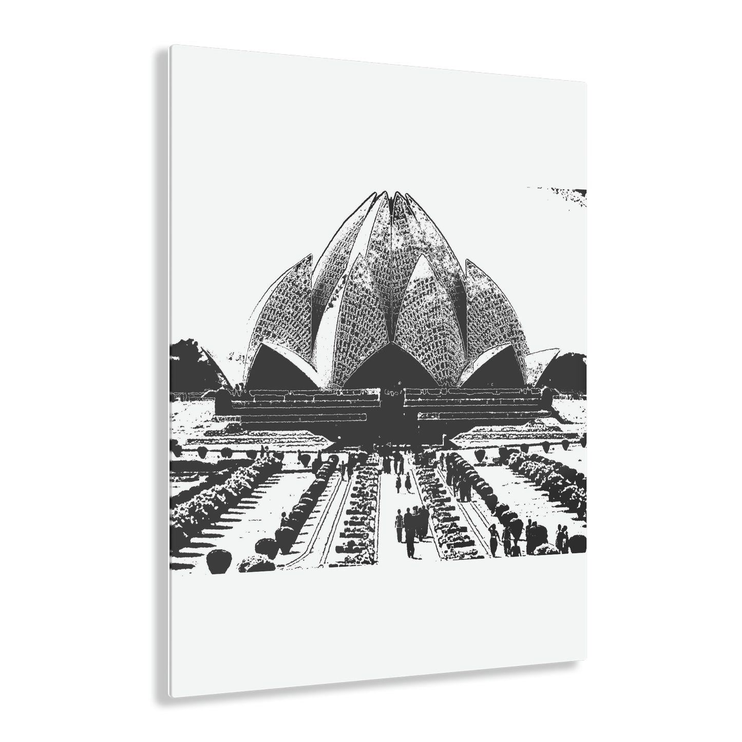 Acrylic Prints ... 'Bahai'i House-Of-Worship' ... "Lotus Temple: Delhi, India, 2008" ... Original Works ...
