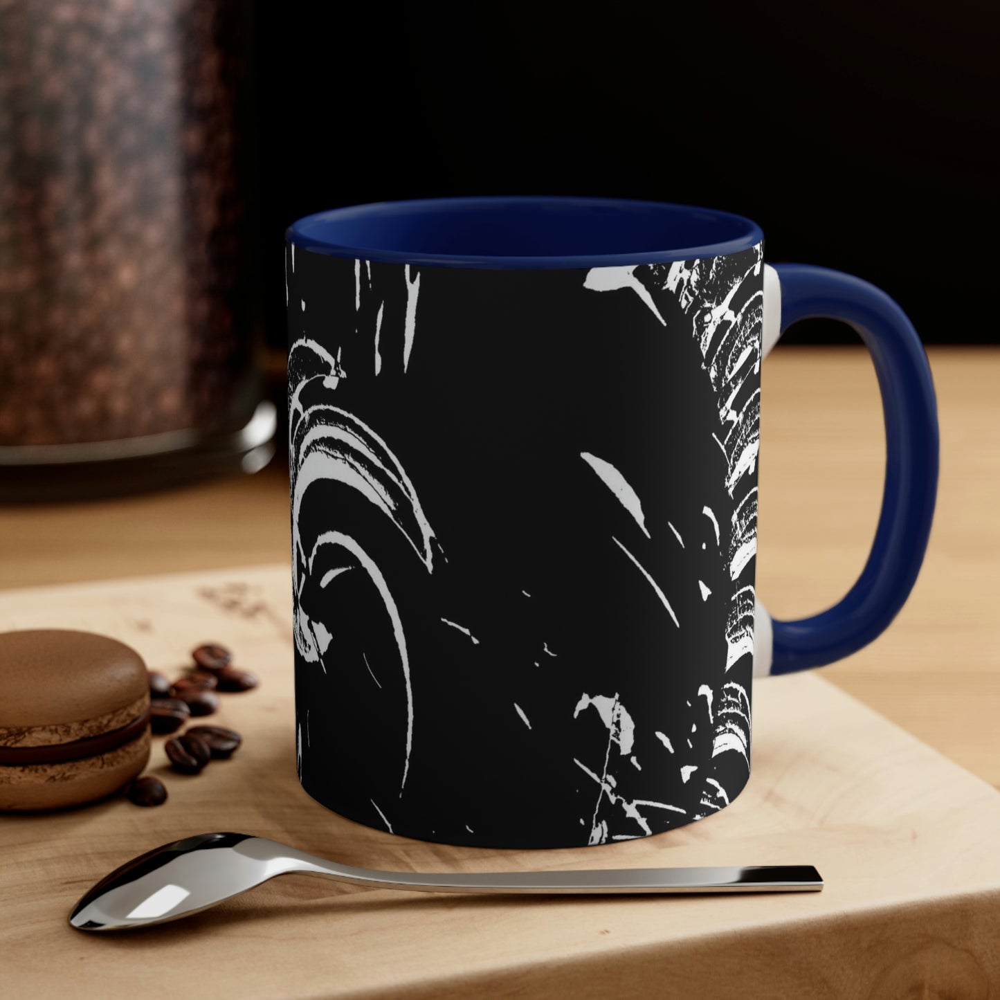 Accent Coffee Mug, 11oz ... "Waning Moon" ... Central Idaho ... October 2022 ... Rendering Time: 22 Hours ... Original Works ...