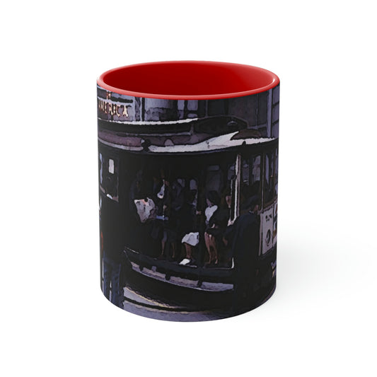 Accent Coffee Mug, 11oz ... San Francisco ... 'Rice-A-Roni-A-San Francisco Treat' ... "A Cable Car Classic" ... Family Archives: 1973 ... Original Works ...