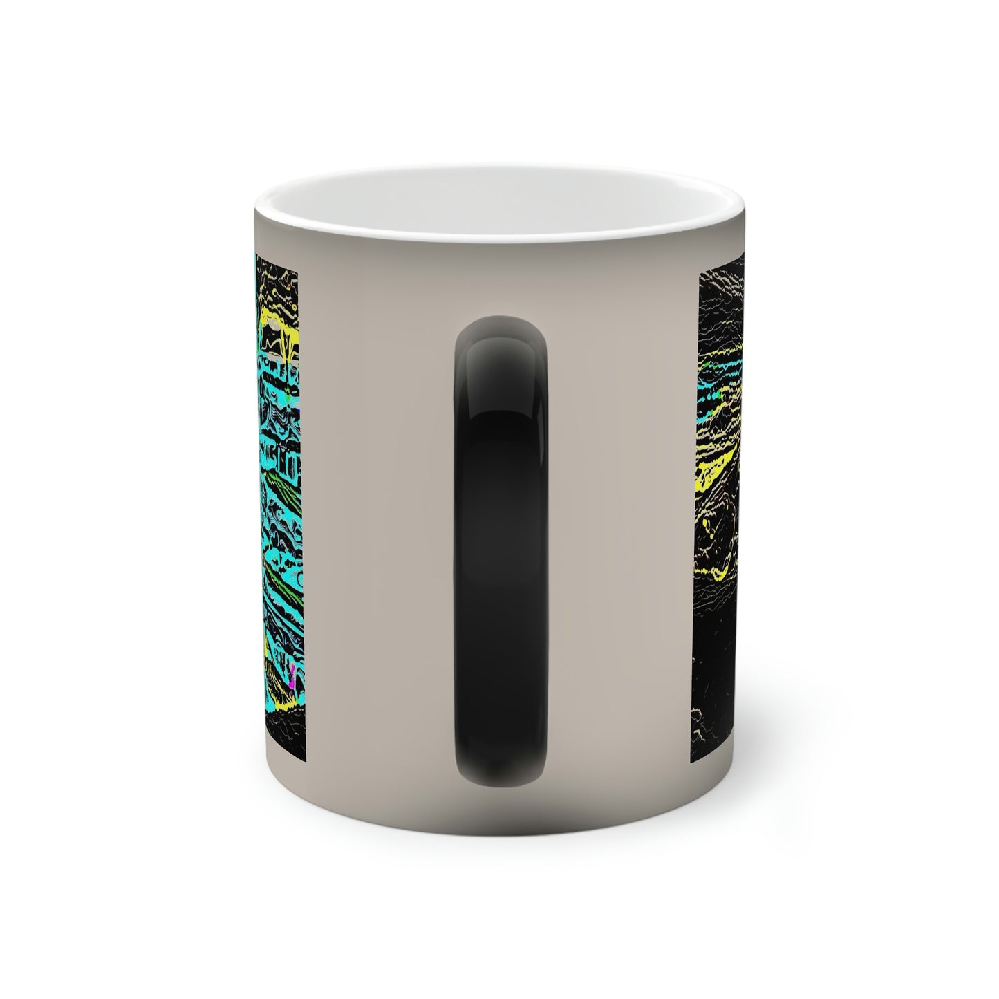 Color-Changing Mug, 11oz ... "Snow Vehicle In Snow Storm At-Rest" ... Circa 12Mar23 ... Central Idaho ... 18-Hours Rendering Time: Original Works ...