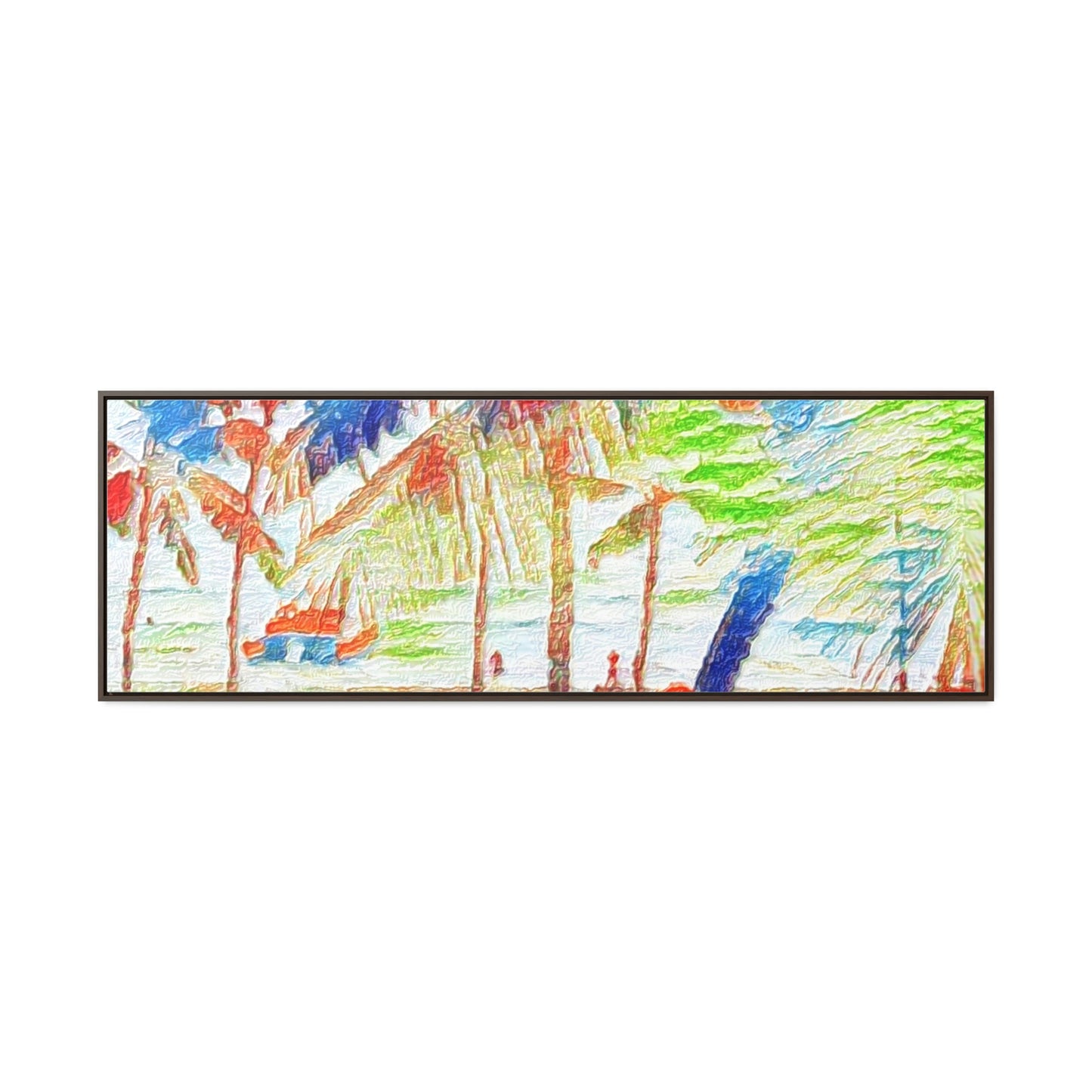 Gallery Canvas Wraps, Horizontal Frame ... "The Royal Hawai'ian: Waikiki Beach_Beach" ... Honolulu, HI ... Ocotber 2014 (Halloween) ... Original Works ...