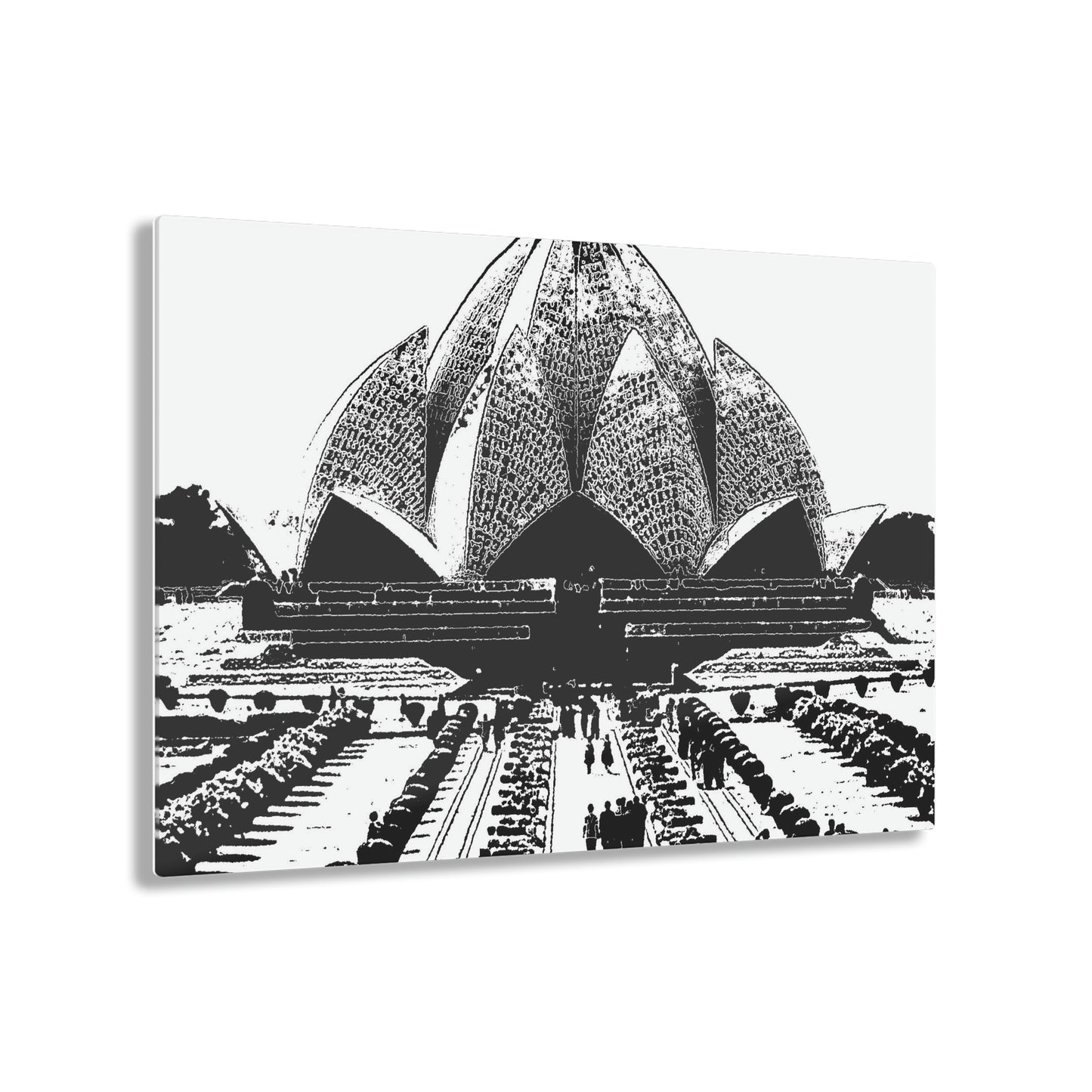 Acrylic Prints ... 'Bahai'i House-Of-Worship' ... "Lotus Temple: Delhi, India, 2008" ... Original Works ...