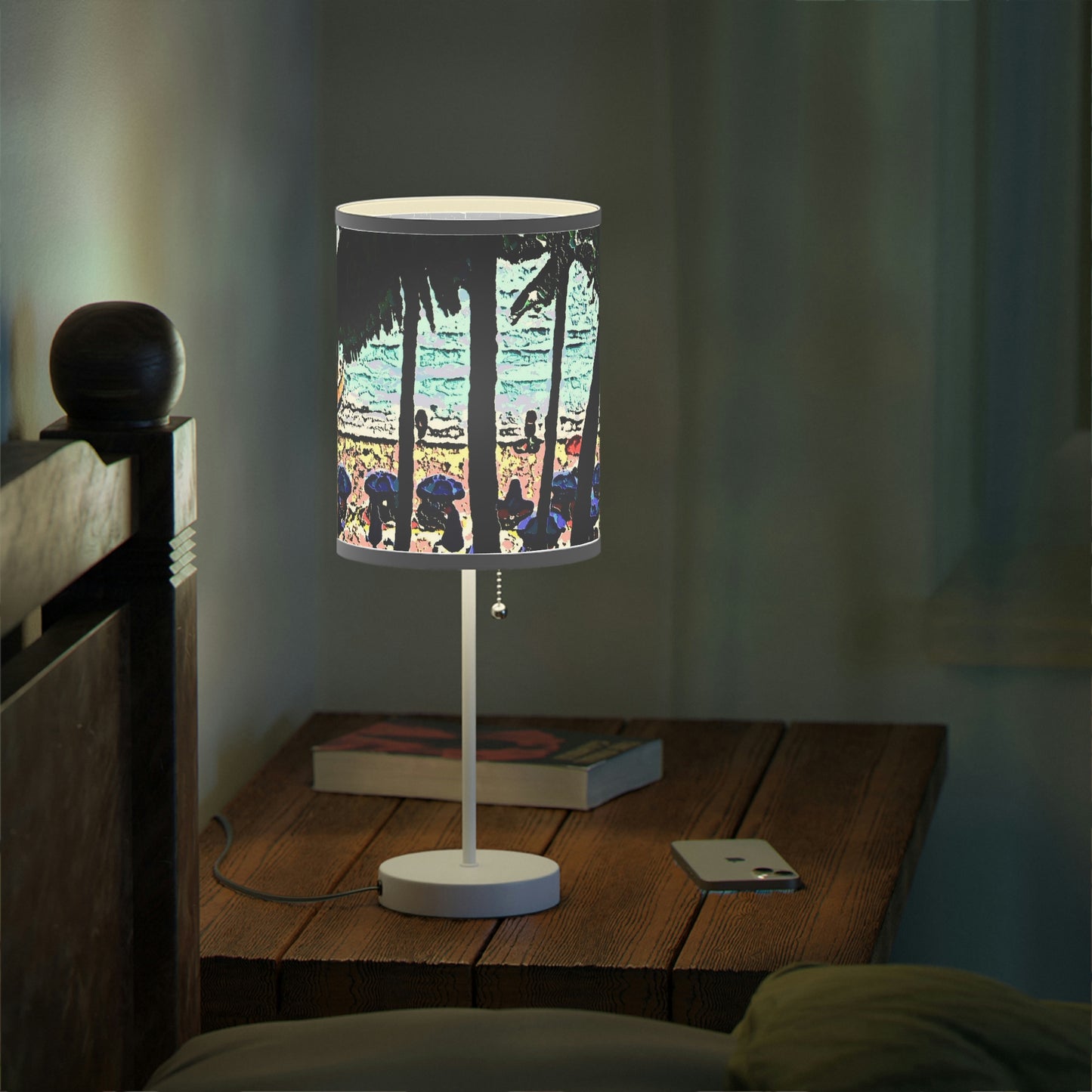 Lamp on a Stand, US|CA plug ... "A Beautiful Beach Amongst The Palms" ... The Outrigger Waikiki, Honolulu, Oahu ... Original Works ...