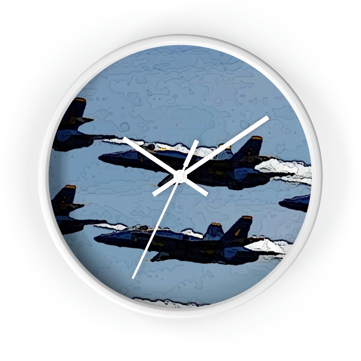 Wall clock ... Seattle Seafair ..."Blue Angels Run Over Lake Washington" ... Circa Mid 1980's ... Dr FJ Holt ... Original Works ...