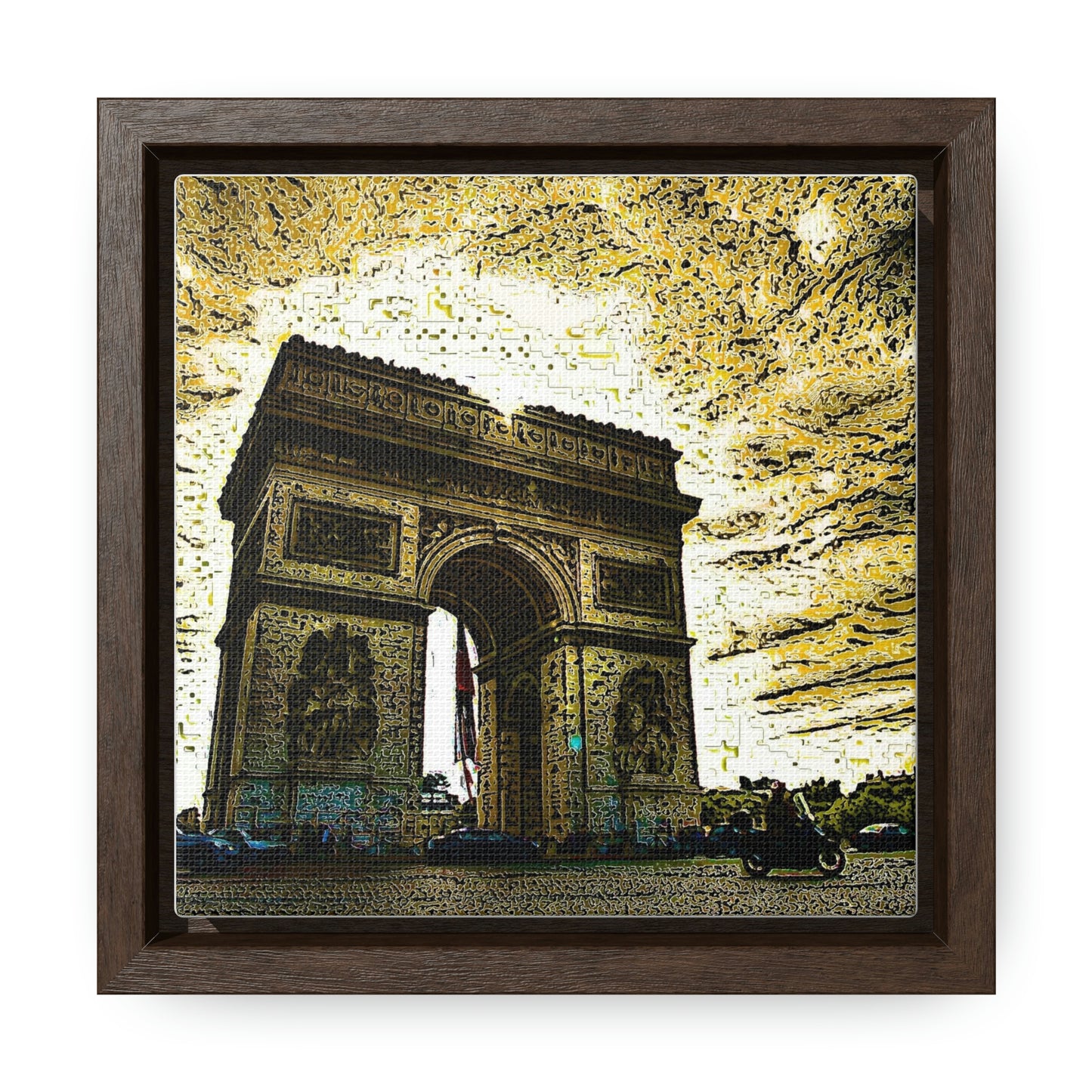 Gallery Canvas Wraps, Square Frame ...  L'Arc de Triomphe ... 'Barbara Joan Bonnell-Holt Photo' ... Circa 1972 ... Oringinal Works ...