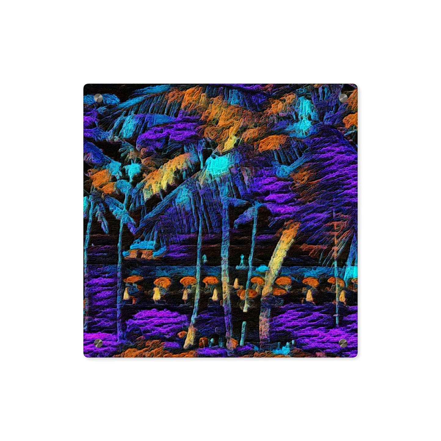 Acrylic Wall Art Panels ... "The Royal Hawai'ian: Waikiki Beach_Beach" ... Honolulu, HI ... Ocotber 2014 (Halloween) ... Original Works ...
