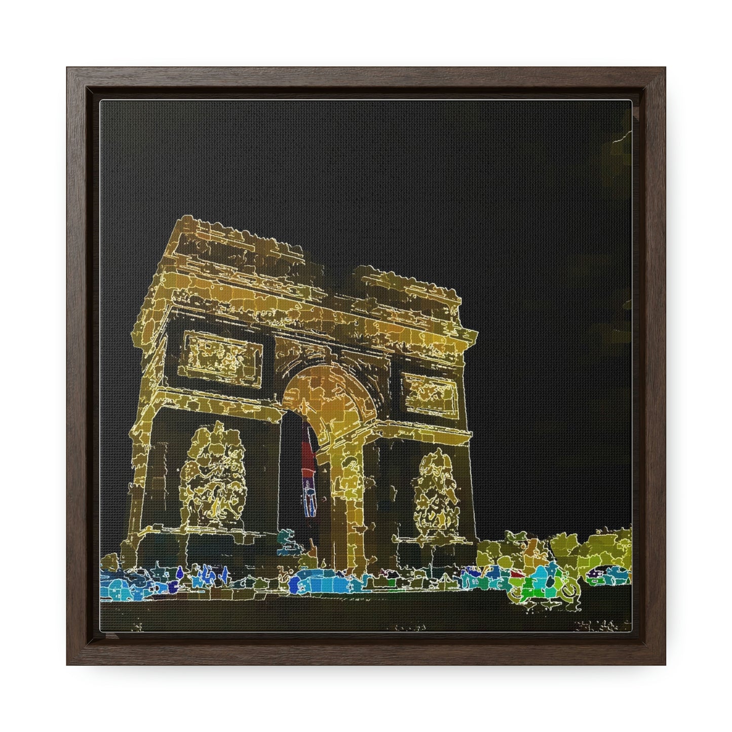 Gallery Canvas Wraps, Square Frame ...  L'Arc de Triomphe ... 'Barbara Joan Bonnell-Holt Photo' ... Circa 1972 ... Oringinal Works ...