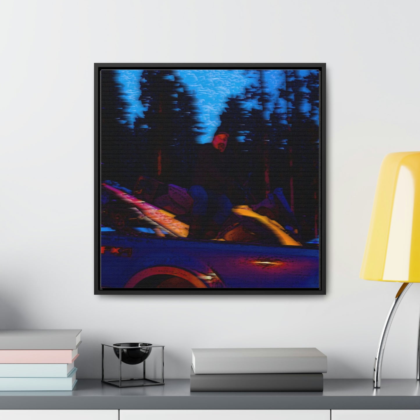 Gallery Canvas Wraps, Square Frame ... Two Modes Of Winter Transportation ... "Which One To Drive Next?" ... Choices-Choices-Choices ... Circa 4Jan23 ... Original Works ...