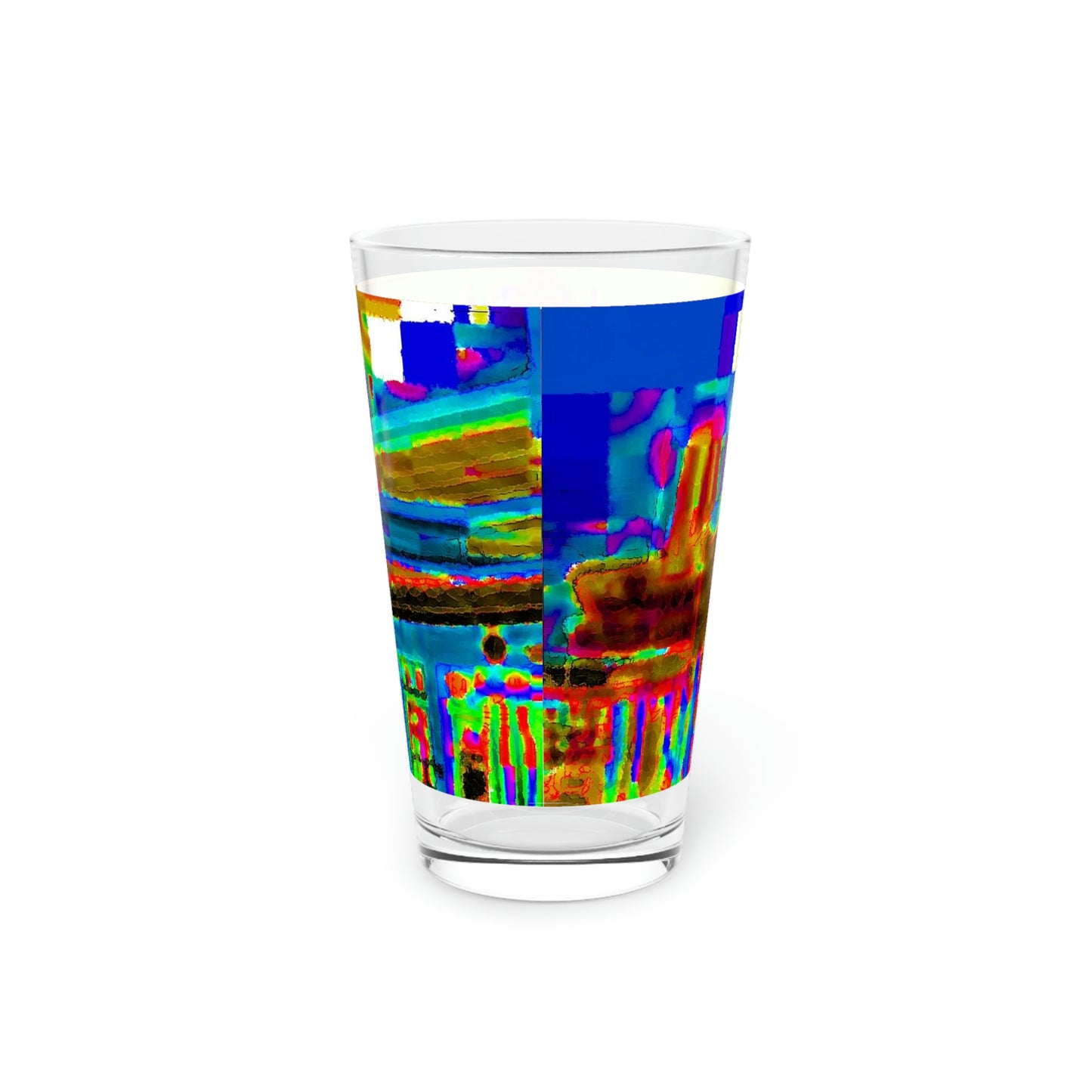 Pint Glass, 16oz ...  In-A-Hurry & Stressed? ... Remember: Keep "Clam" ... Clam_Happy ...  'Ivars: Seattle Waterfront' ... Personal Archives ... Original Works ...