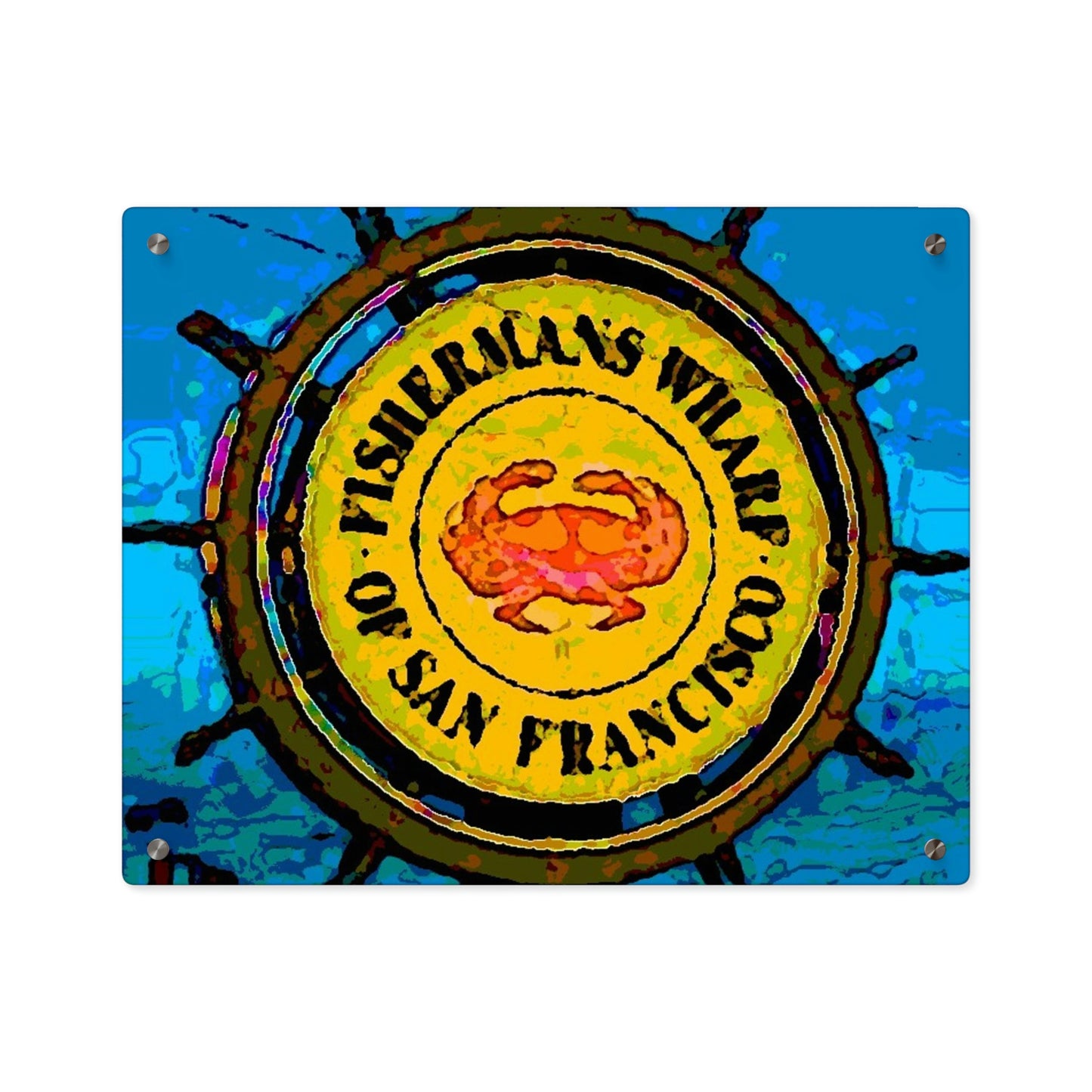 Acrylic Wall Art Panels ...  "No.9 Fishermen's Grotto - Fishermen's Wharf, SF, California" ... Family Archives: 1970's ... Original Works ...