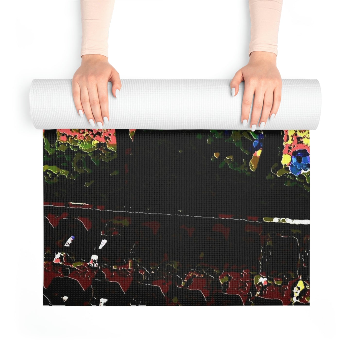 Foam Yoga Mat ... "A Beautiful Beach Amongst The Palms" ... The Outrigger Waikiki, Honolulu, Oahu ... Original Works ...