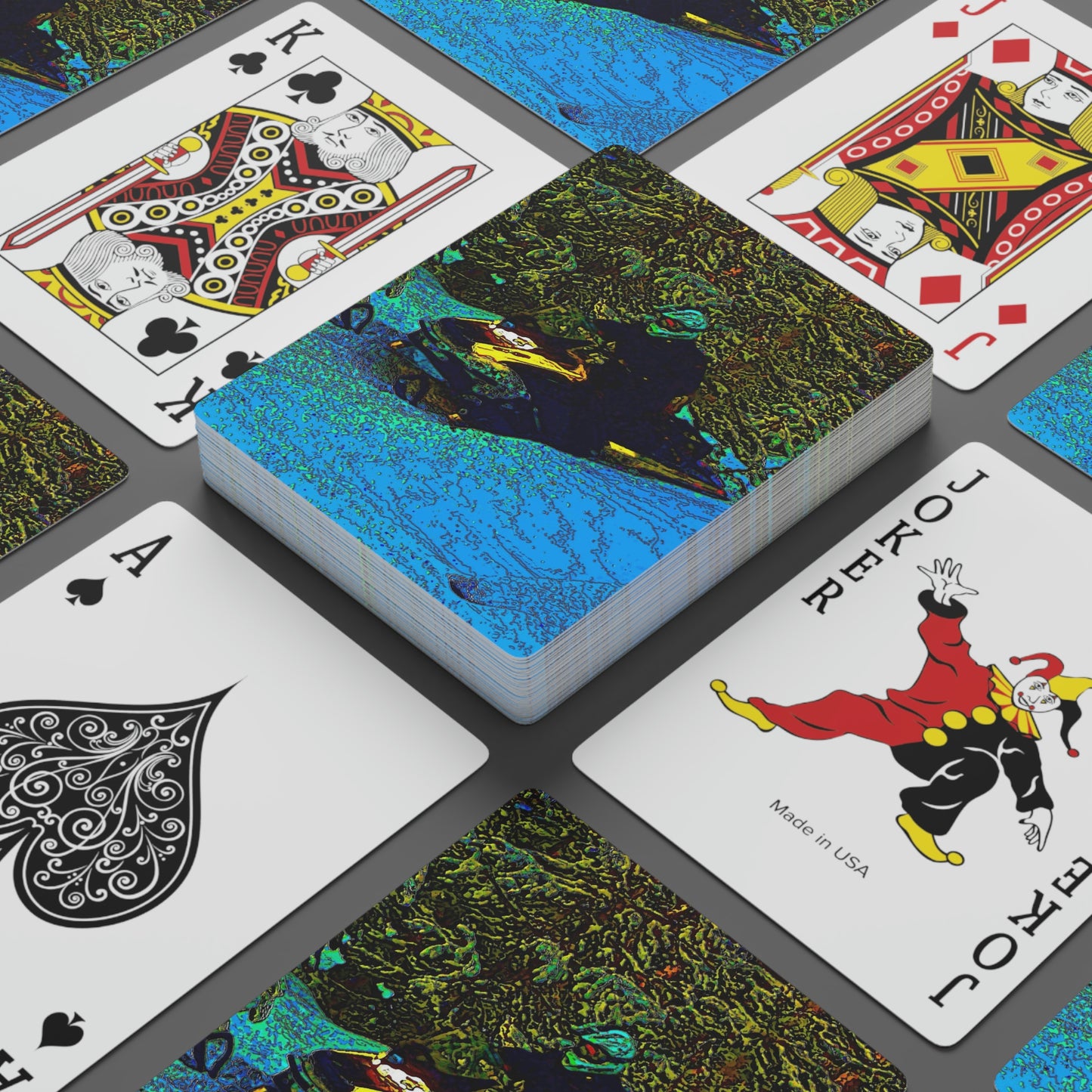 Custom Poker Cards ... Yep ... "Another Day ... Riding Through The Wilderness ... " ... February 2023 ... Original Works ...