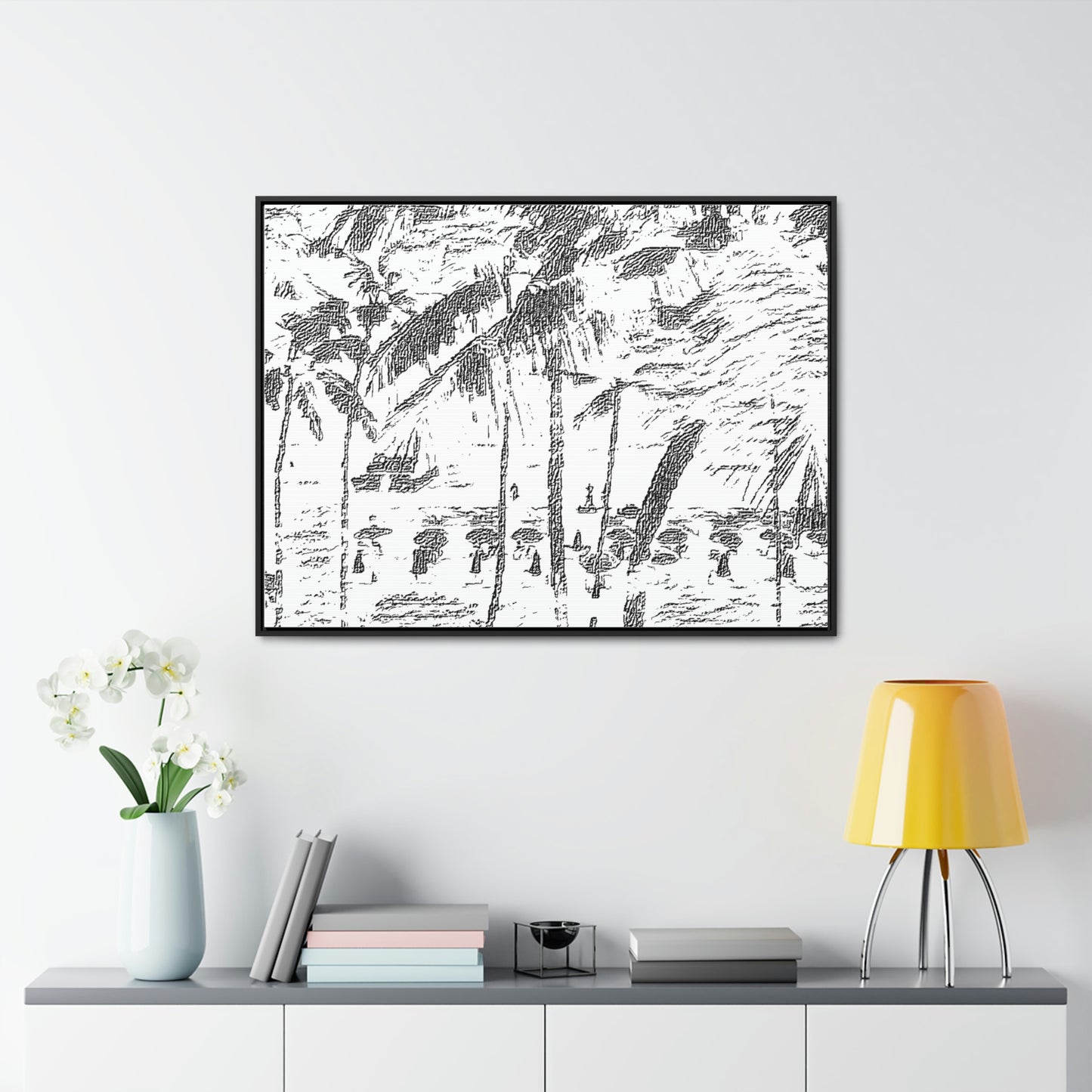 Gallery Canvas Wraps, Horizontal Frame ... "The Royal Hawai'ian: Waikiki Beach_Beach" ... Honolulu, HI ... Ocotber 2014 (Halloween) ... Original Works ...