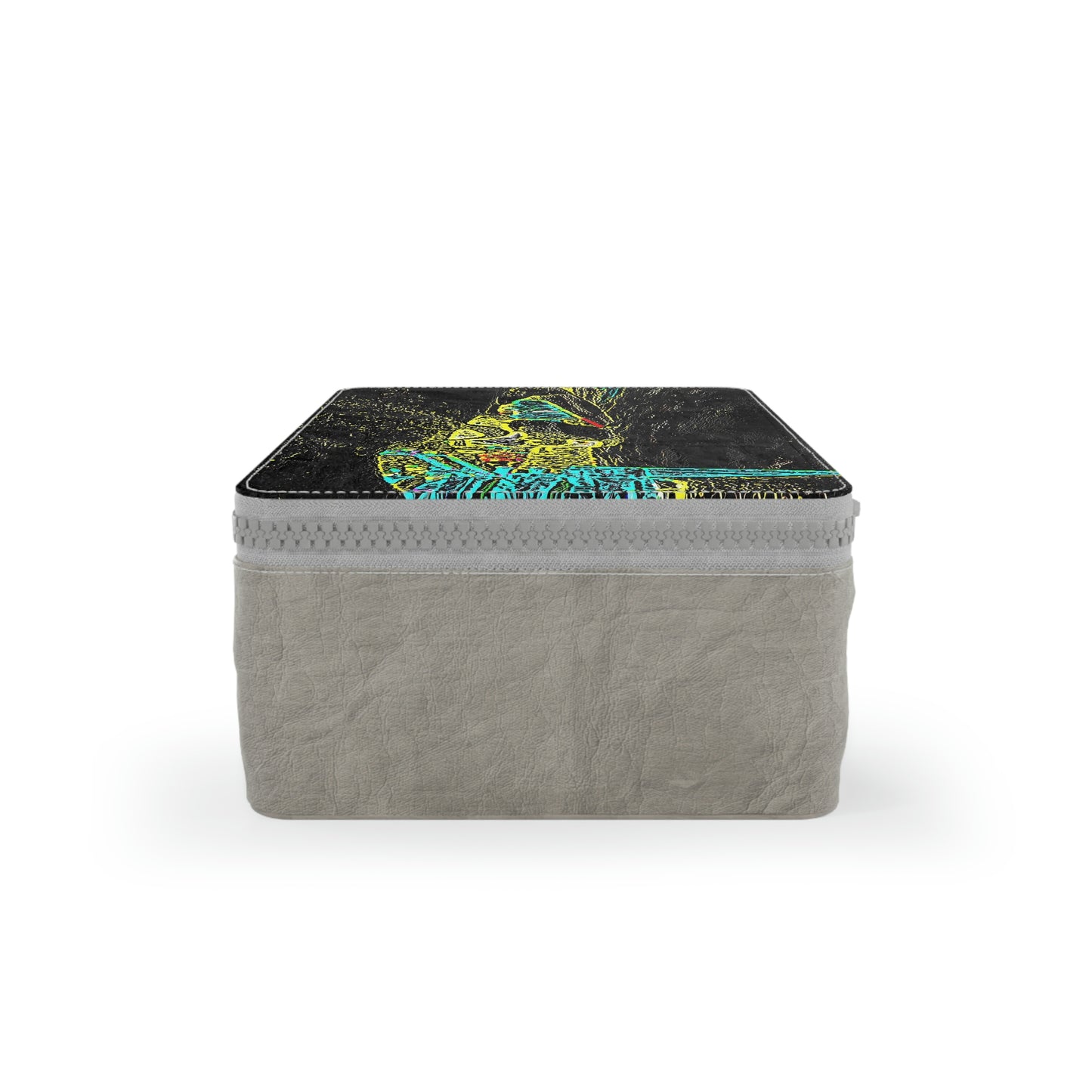 Paper Lunch Bag ... "Snow Vehicle In Snow Storm At-Rest" ... Circa 12Mar23 ... Central Idaho ... 18-Hours Rendering Time: Original Works ...