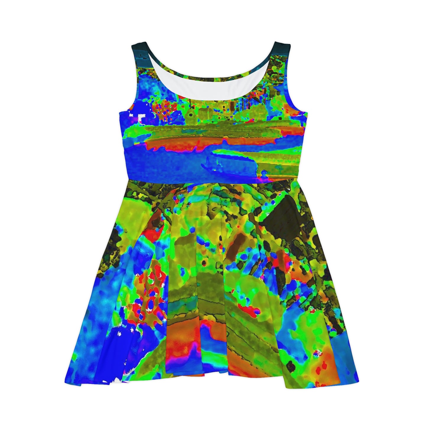 Women's Skater Dress ... "Lombard Street San Francisco, CA, USA" ... Family Archives 1970's ... Original Works ...