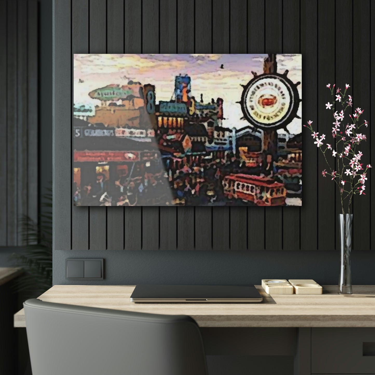 Acrylic Prints ...  "No.9 Fishermen's Grotto - Fishermen's Wharf, SF, California" ... Family Archives: 1970's ... Original Works ...