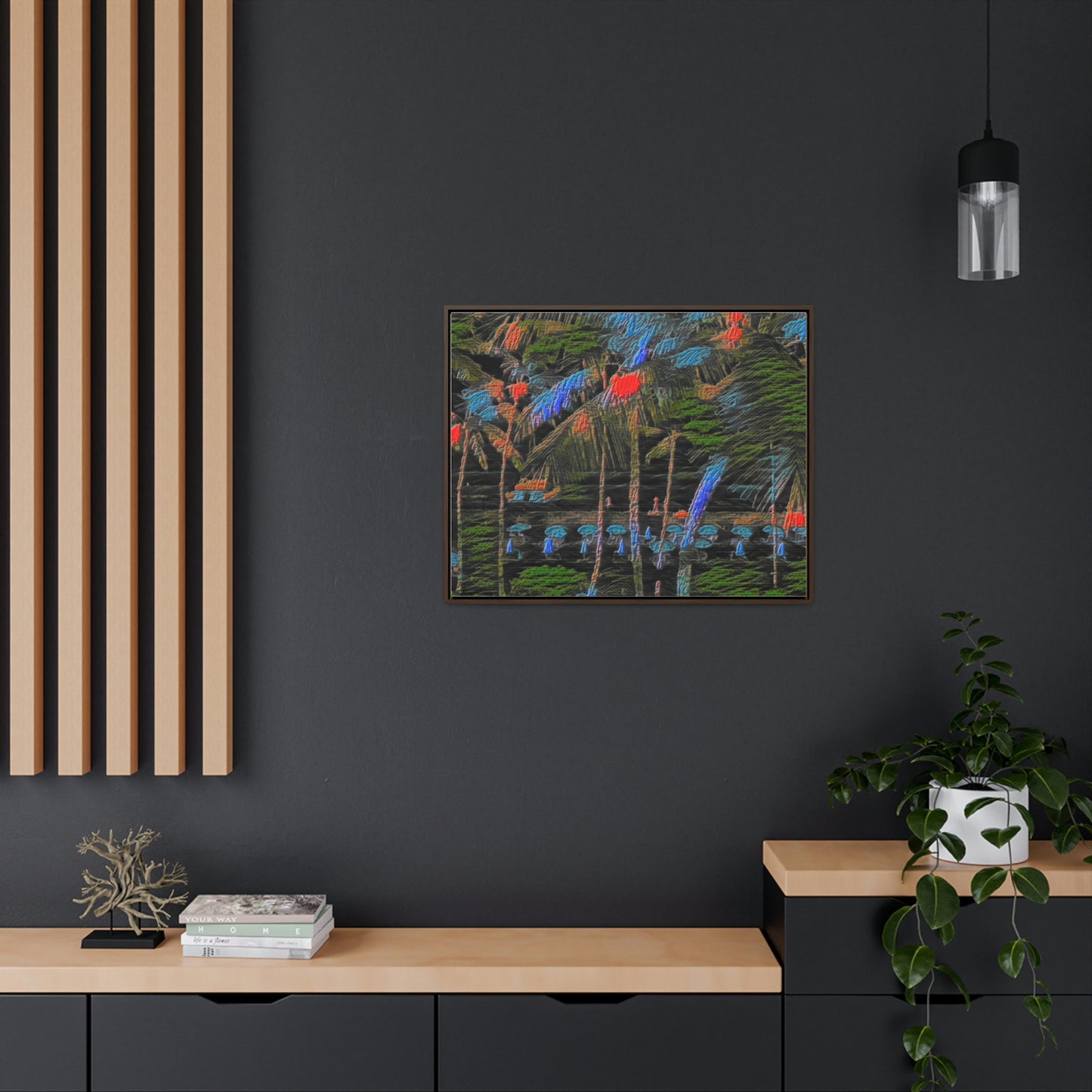 Gallery Canvas Wraps, Horizontal Frame ... "The Royal Hawai'ian: Waikiki Beach_Beach" ... Honolulu, HI ... Ocotber 2014 (Halloween) ... Original Works ...