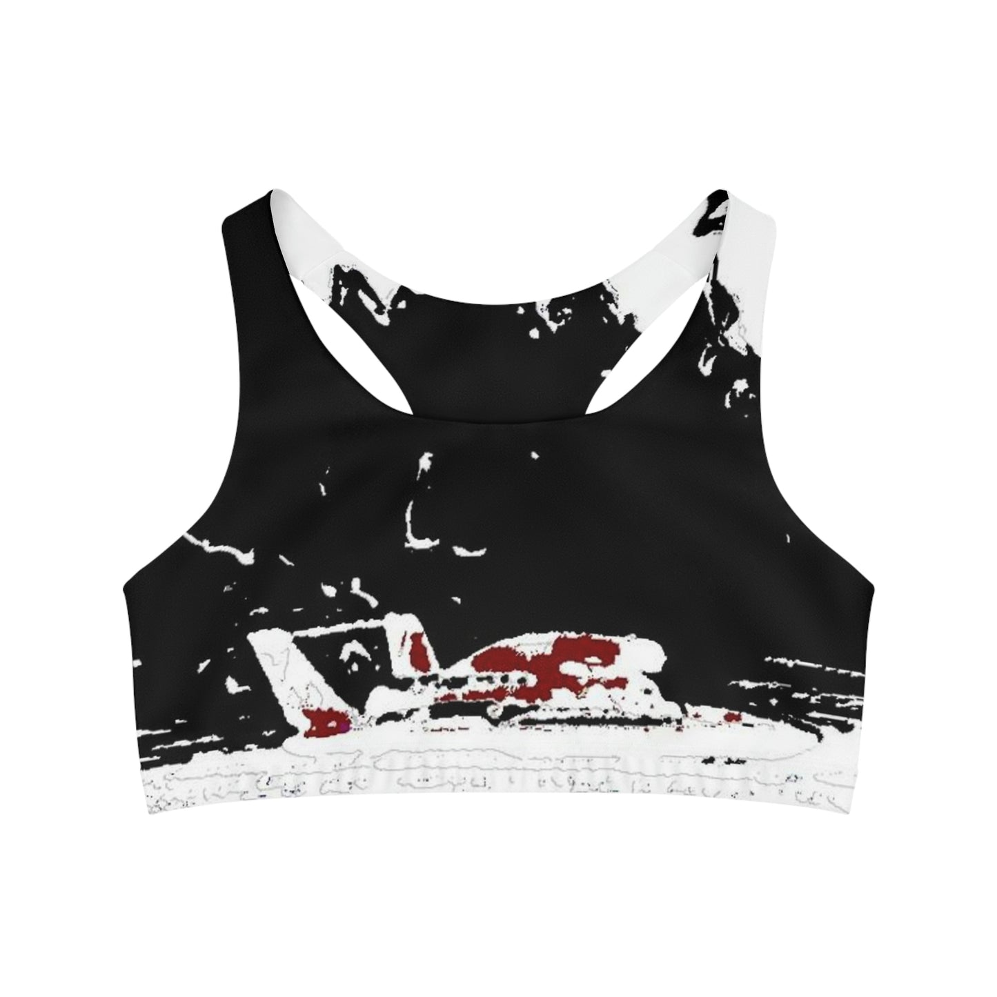 Seamless Sports Bra (AOP) ... Seattle Columbia Cup On Lake Washington ... "Dave Wilcox Heads For The Win" ... Associate Gift-Photo ... Original Works ...