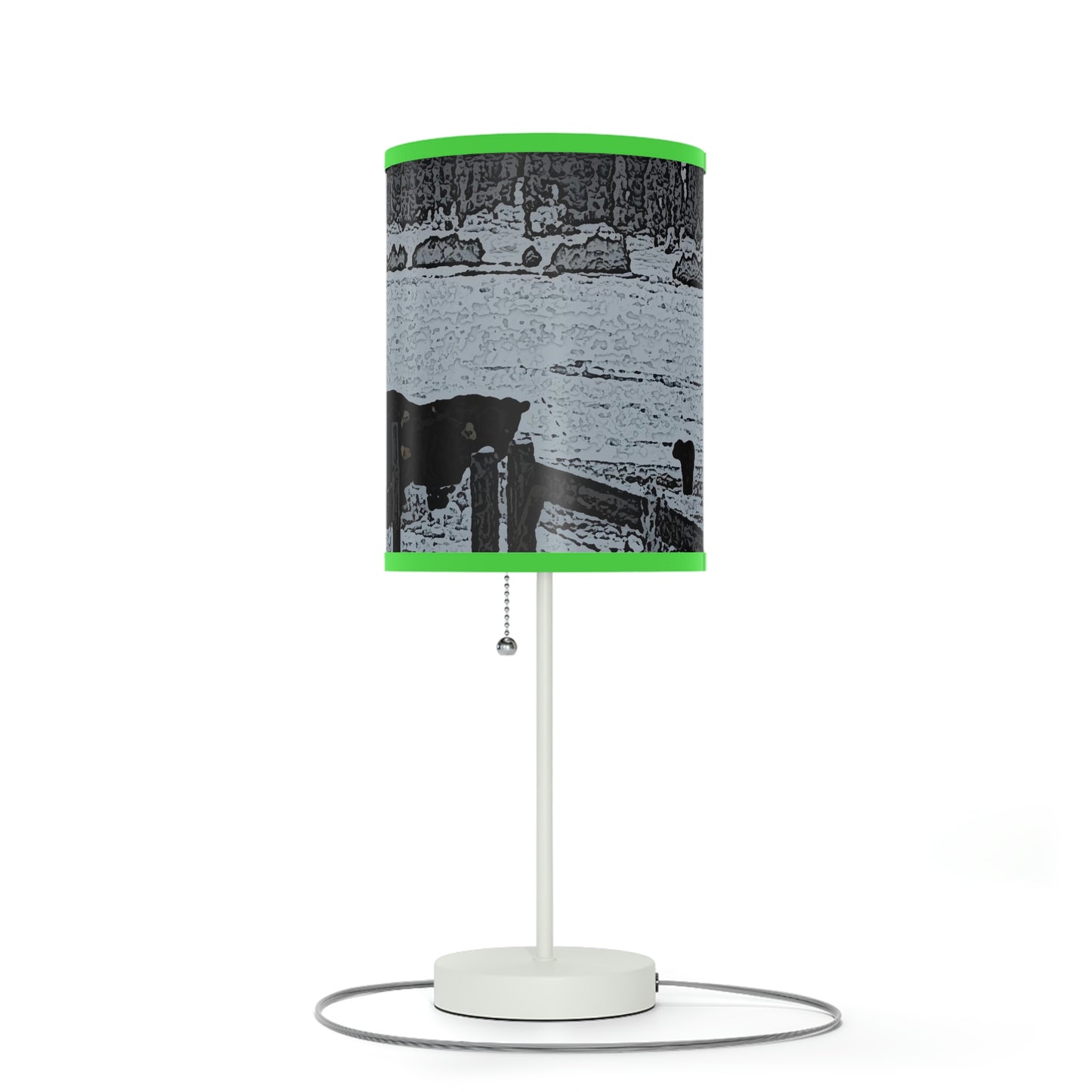 Lamp on a Stand, US|CA plug ... A Quiet Morning ... "Along The Red River & Nature Preserve Plateau" ... Jan23 ... Original Works ...