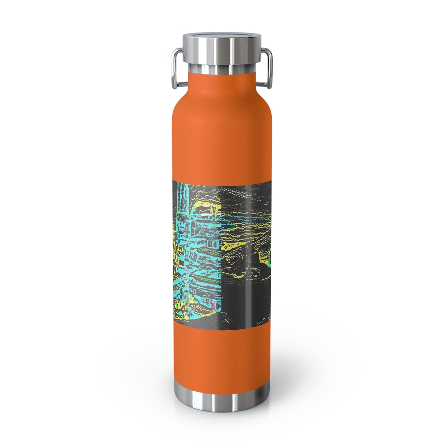 Copper Vacuum Insulated Bottle, 22oz ... "Snow Vehicle In Snow Storm At-Rest" ... Circa 12Mar23 ... Central Idaho ... 18-Hours Rendering Time: Original Works ...
