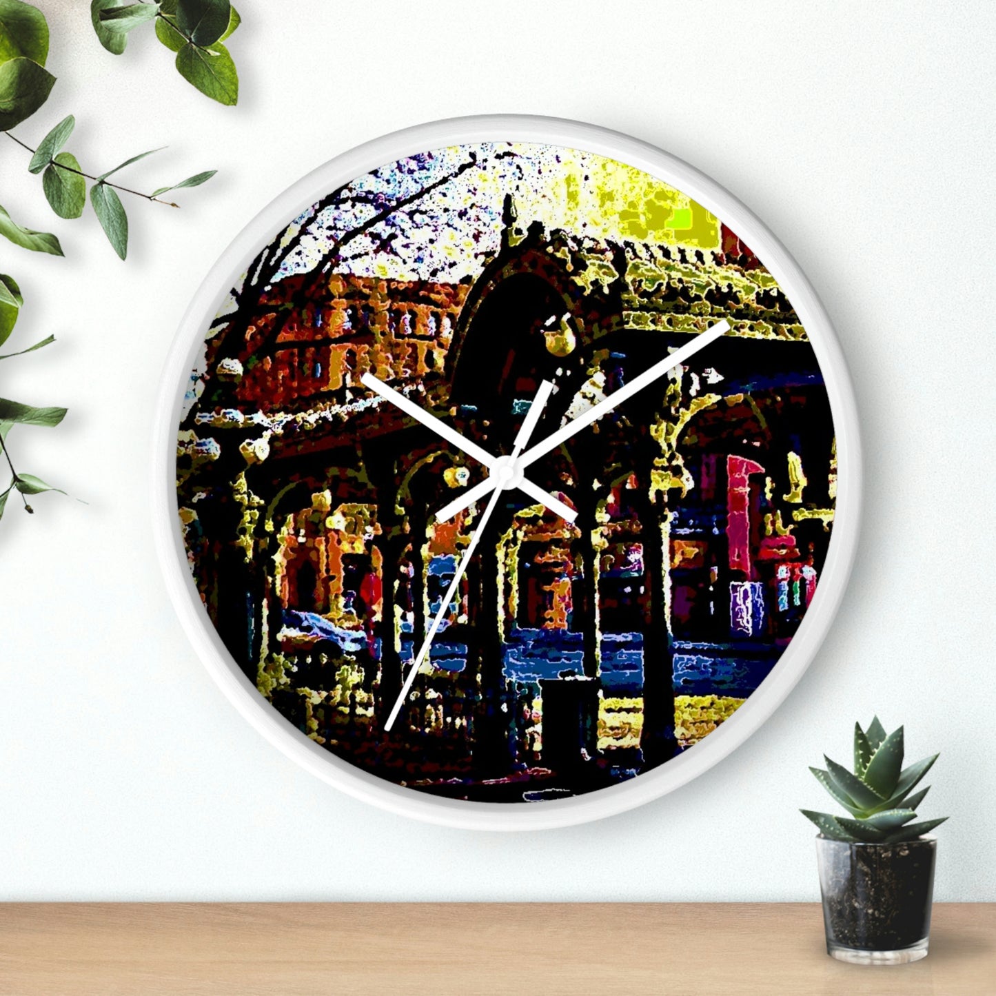 Wall clock ... A Very Fine Place To Meet ... To Catch The Bus ... 'To Find A Friend' .. Just-To-Hangout ... Dr FJHolt Base Photo ... Original Works ...