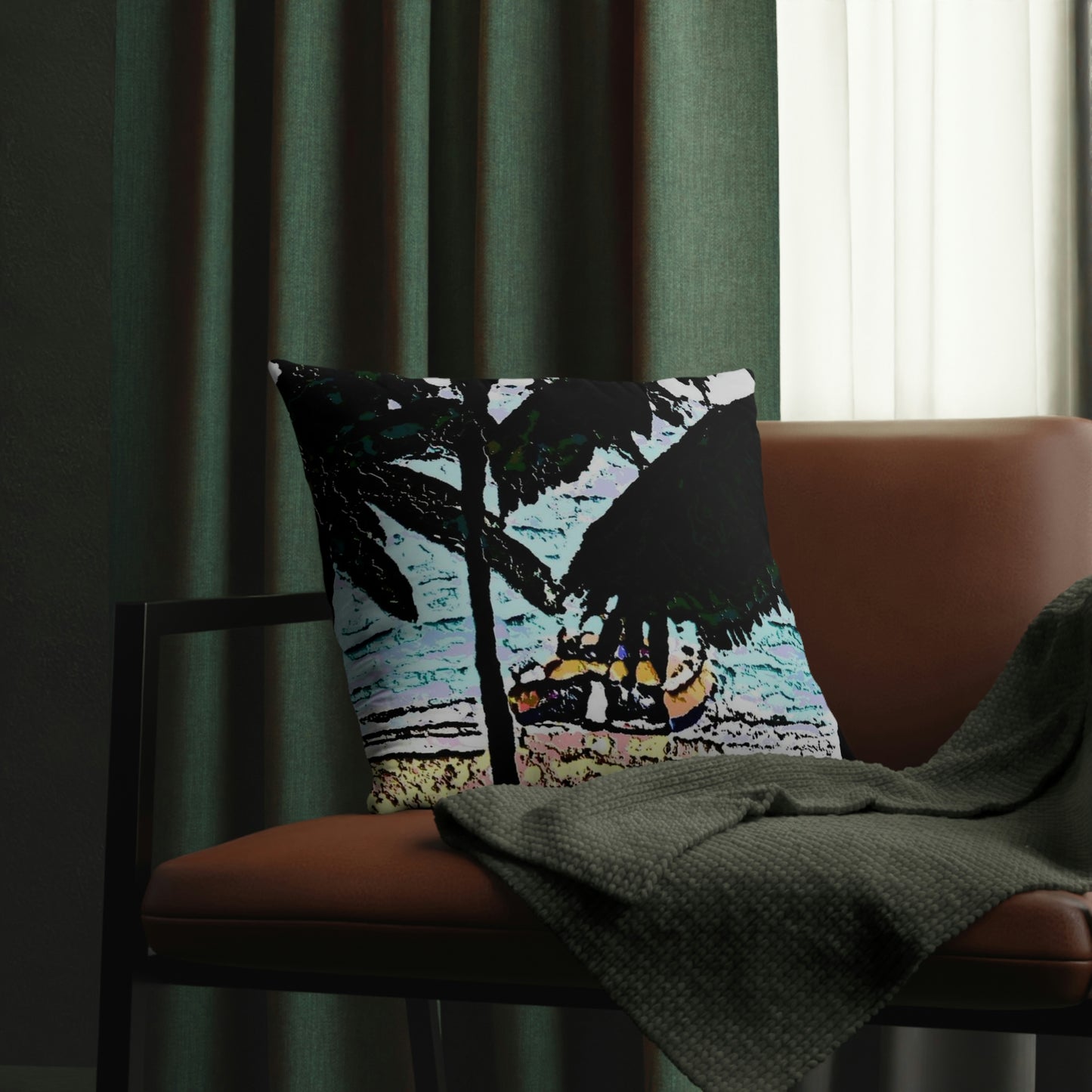 Waterproof Pillows ... "A Beautiful Beach Amongst The Palms" ... The Outrigger Waikiki, Honolulu, Oahu ... Original Works ...