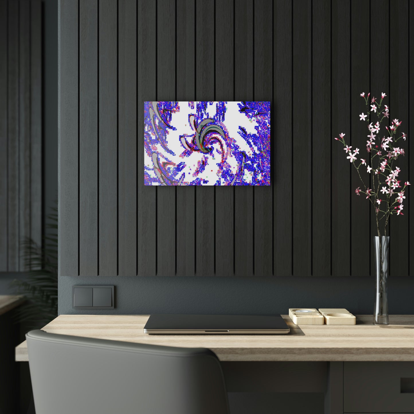 Acrylic Prints ... "Waning Moon" ... Central Idaho ... October 2022 ... Rendering Time: 22 Hours ... Original Works ...
