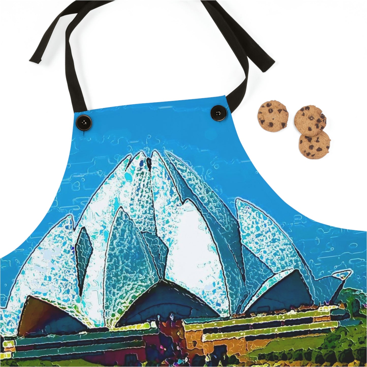 Apron ... 'Bahai'i House-Of-Worship' ... "Lotus Temple: Delhi, India, 2008" ... Original Works ...