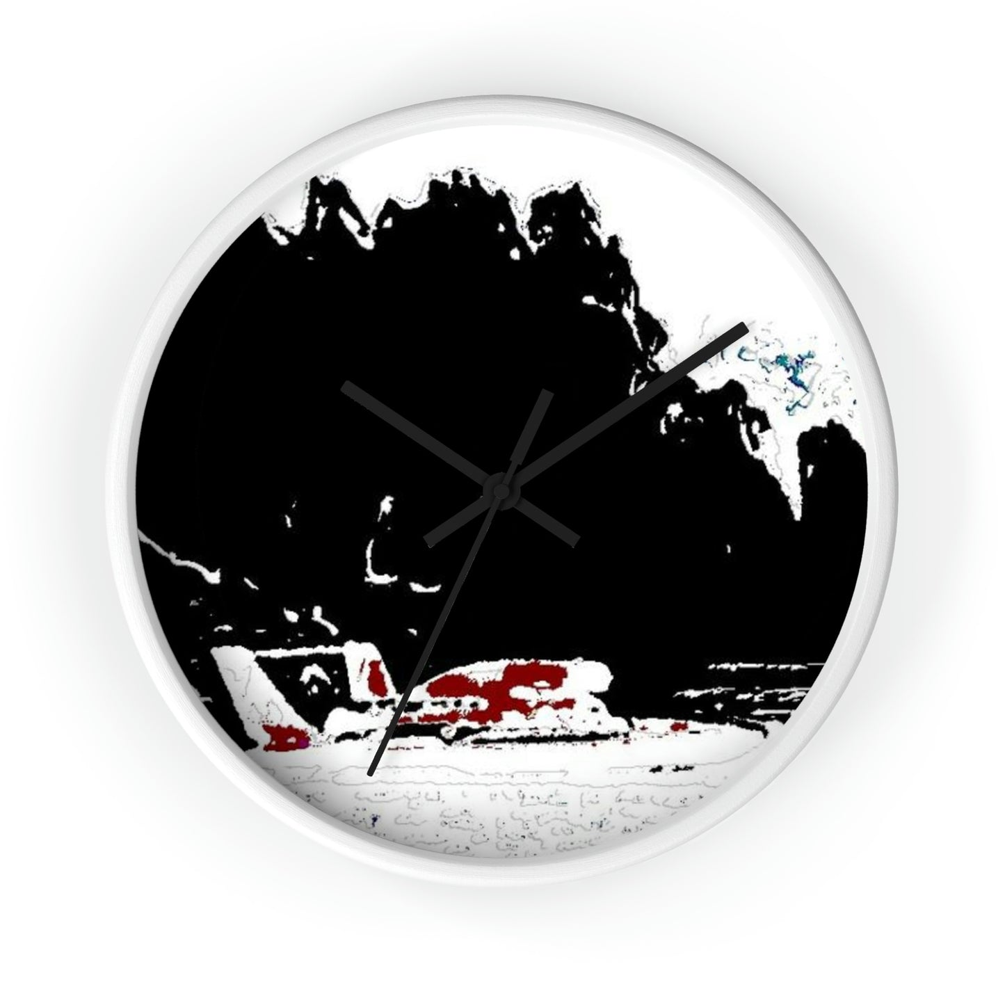 Wall clock ... Seattle Columbia Cup On Lake Washington ... "Dave Wilcox Heads For The Win" ... Associate Gift-Photo ... Original Works ...
