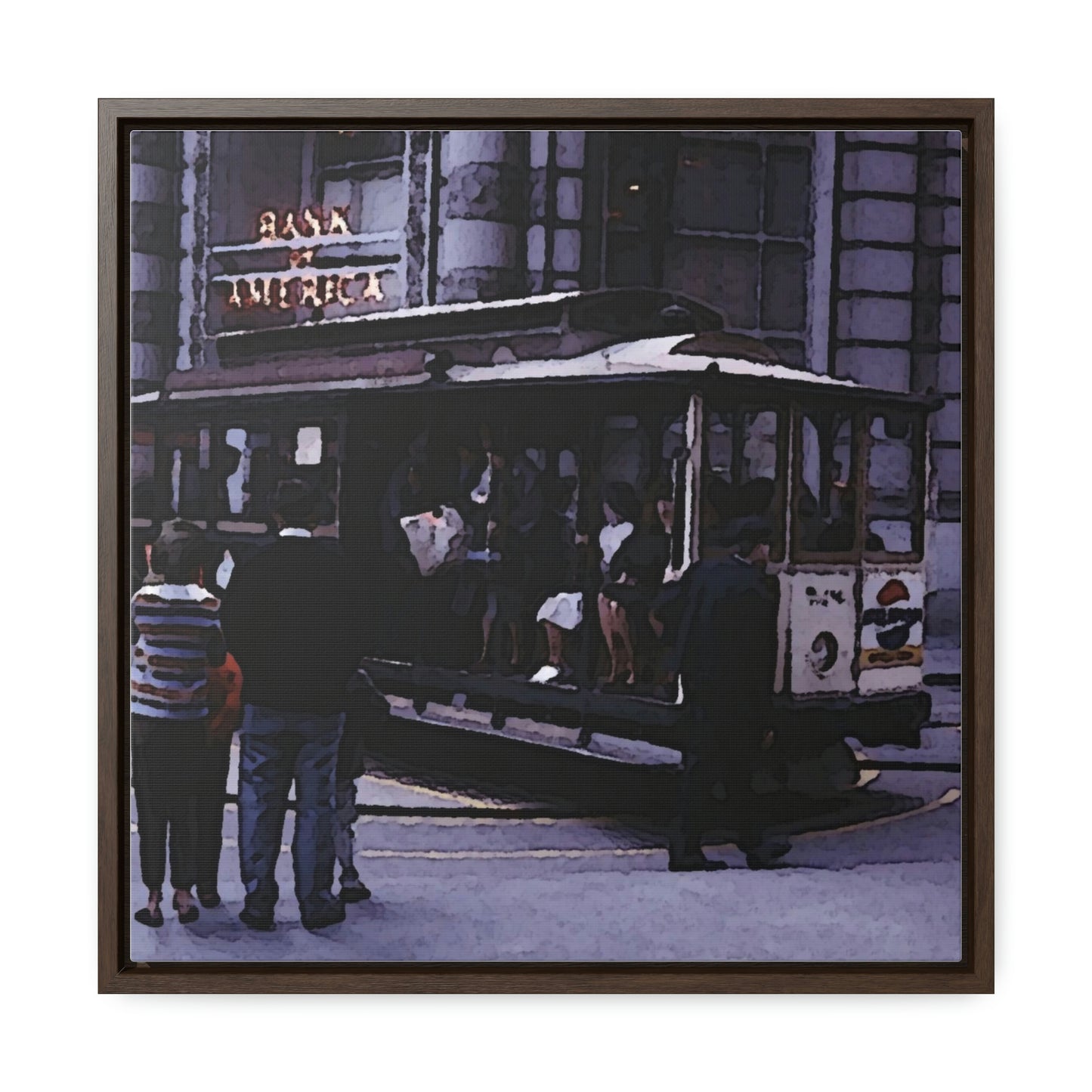 Gallery Canvas Wraps, Square Frame ... San Francisco ... 'Rice-A-Roni-A-San Francisco Treat' ... "A Cable Car Classic" ... Family Archives: 1973 ... Original Works ...