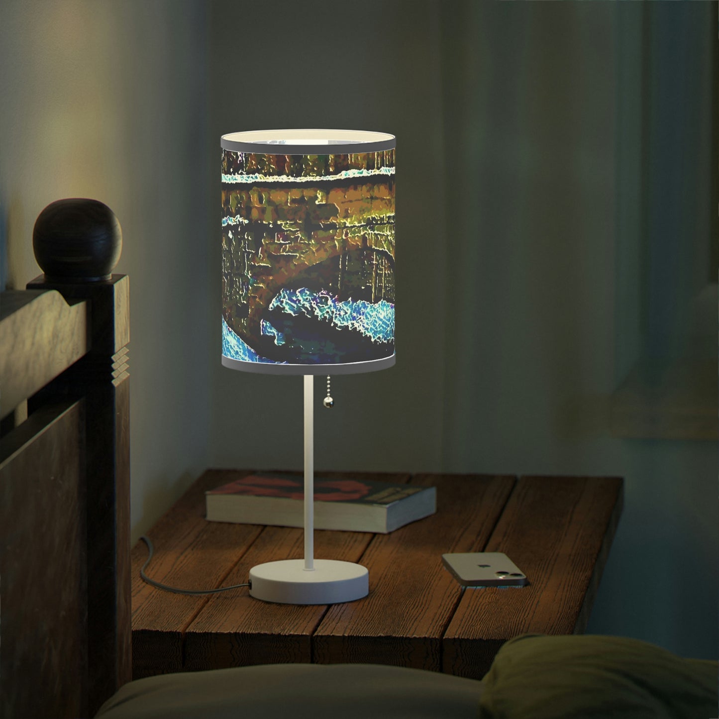 Lamp on a Stand, US|CA plug ... Walikng The Streets & Alleys ... 'Strolling The Canals ... '  ... Original Works  ...