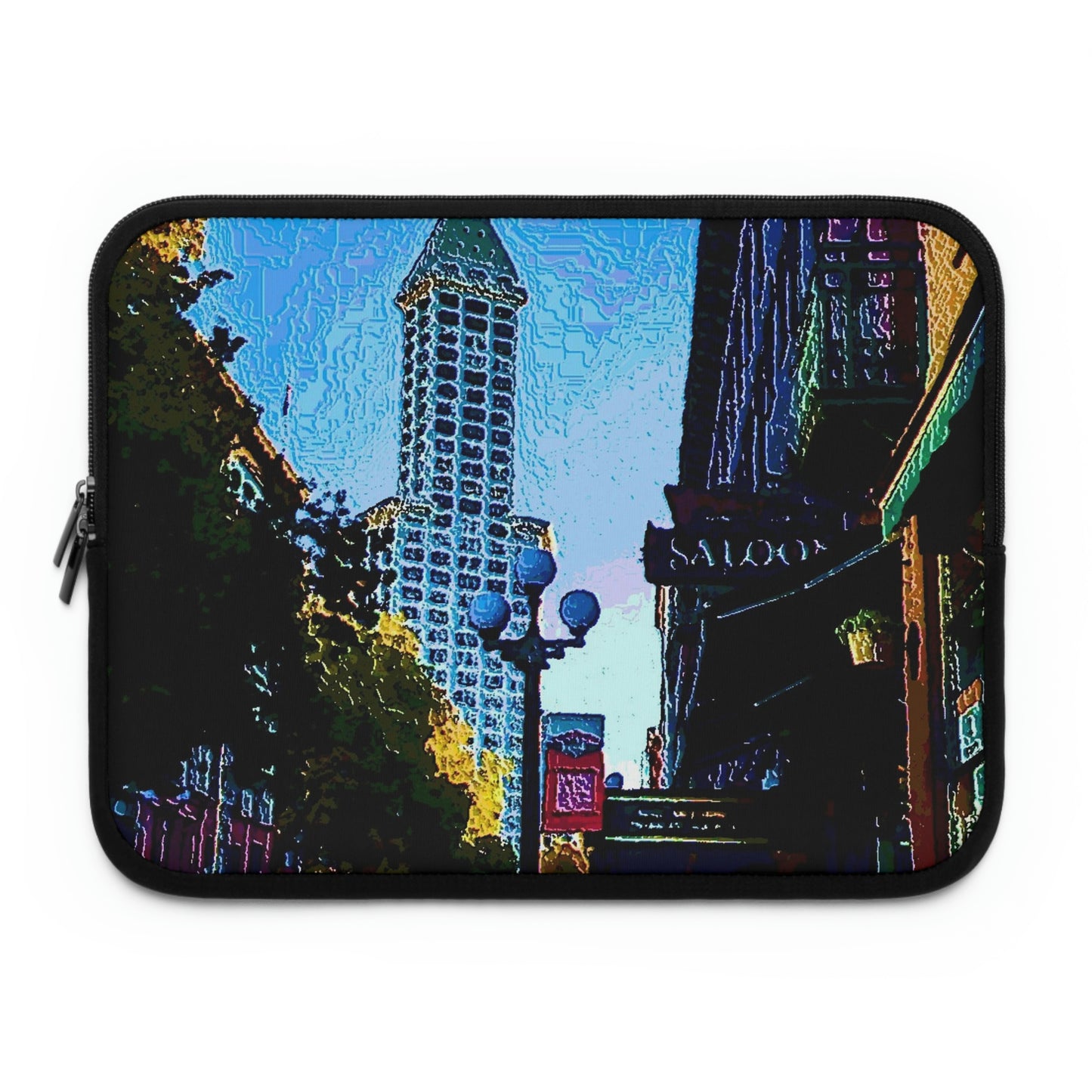 Laptop Sleeve ...  Pioneer Square & Smith Tower ... 'That World Famous View' ... Colleague Supplied Photo ... Original Works ...